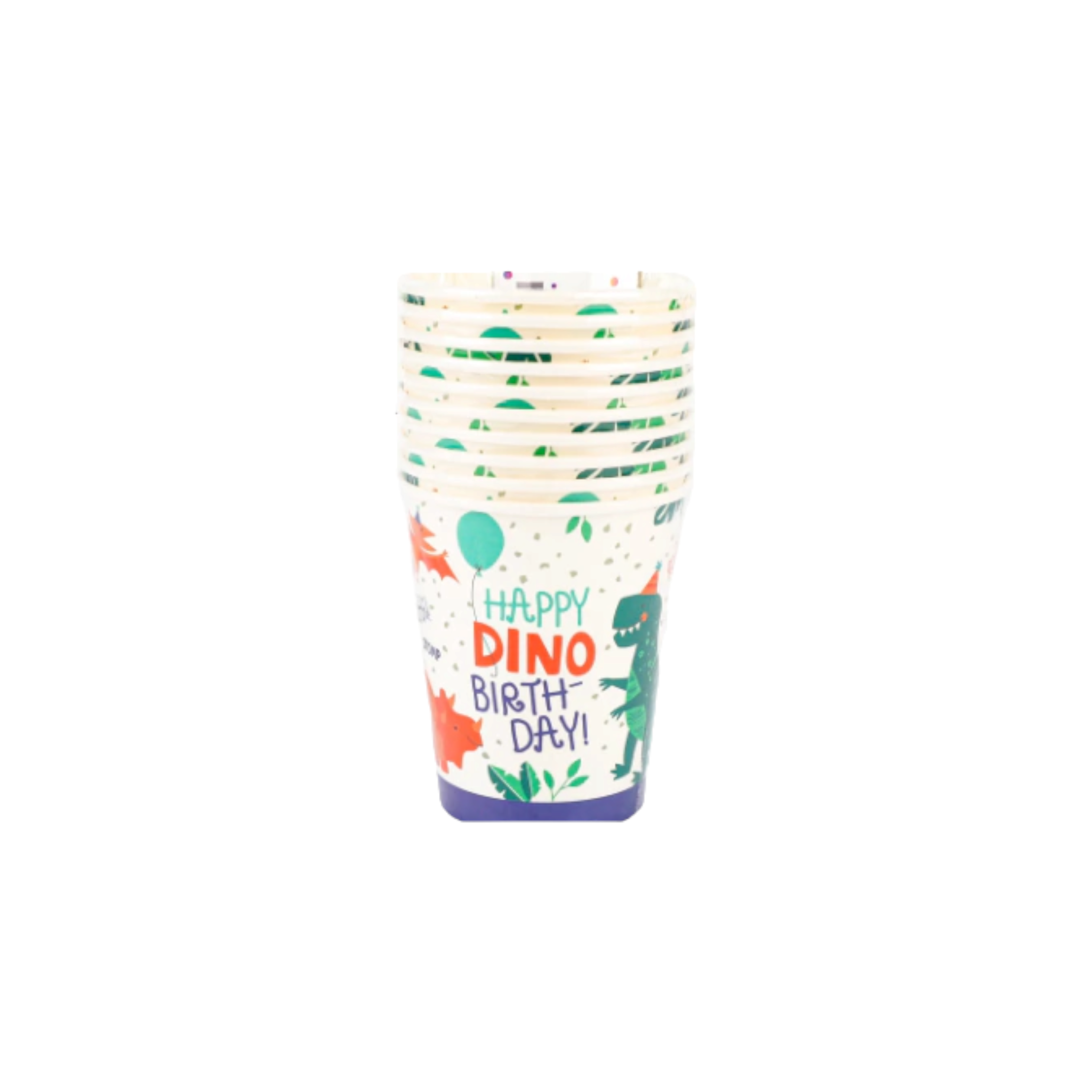 Dino Party Paper Cups 250ml 10pack