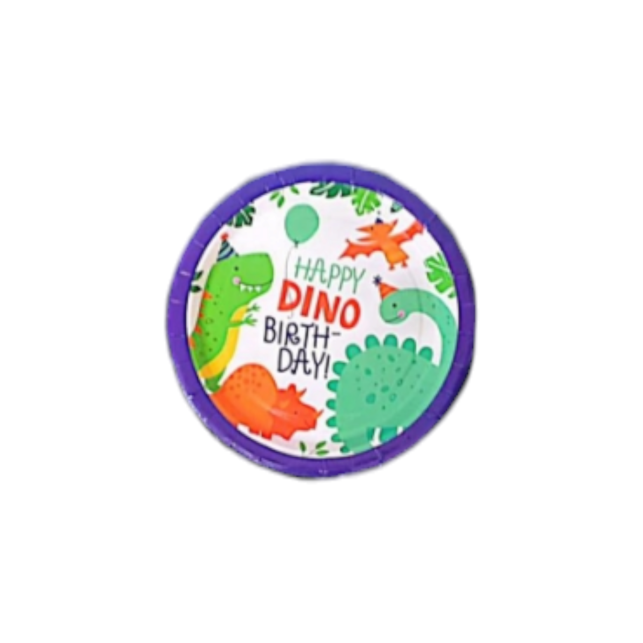 Dino Party Paper Plate Round 7inch 10pack