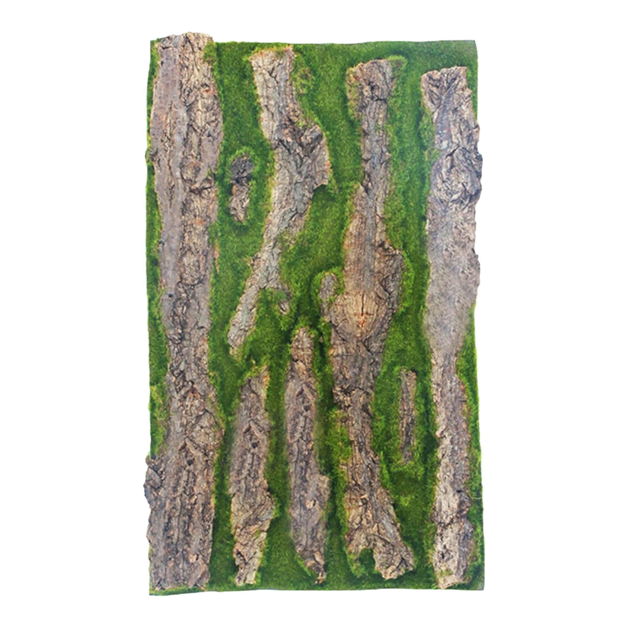 Artificial Tree Bark with Moss Mat for Decoration 50cmx100cm