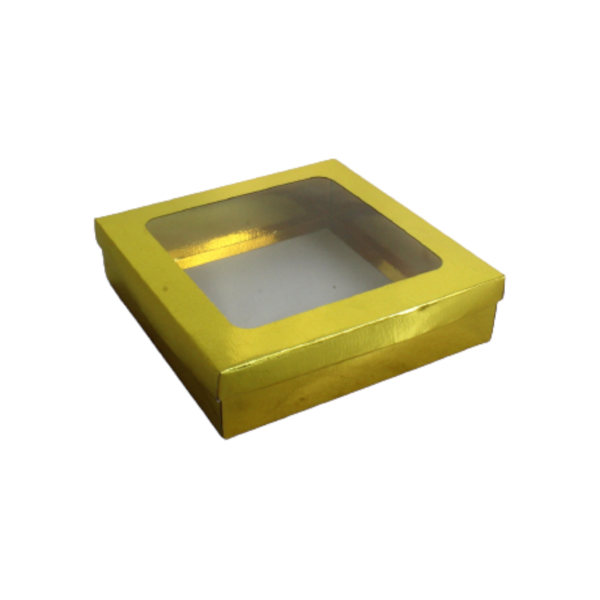 Gift Biscuit Paper Box with Window Gold XPP236-G