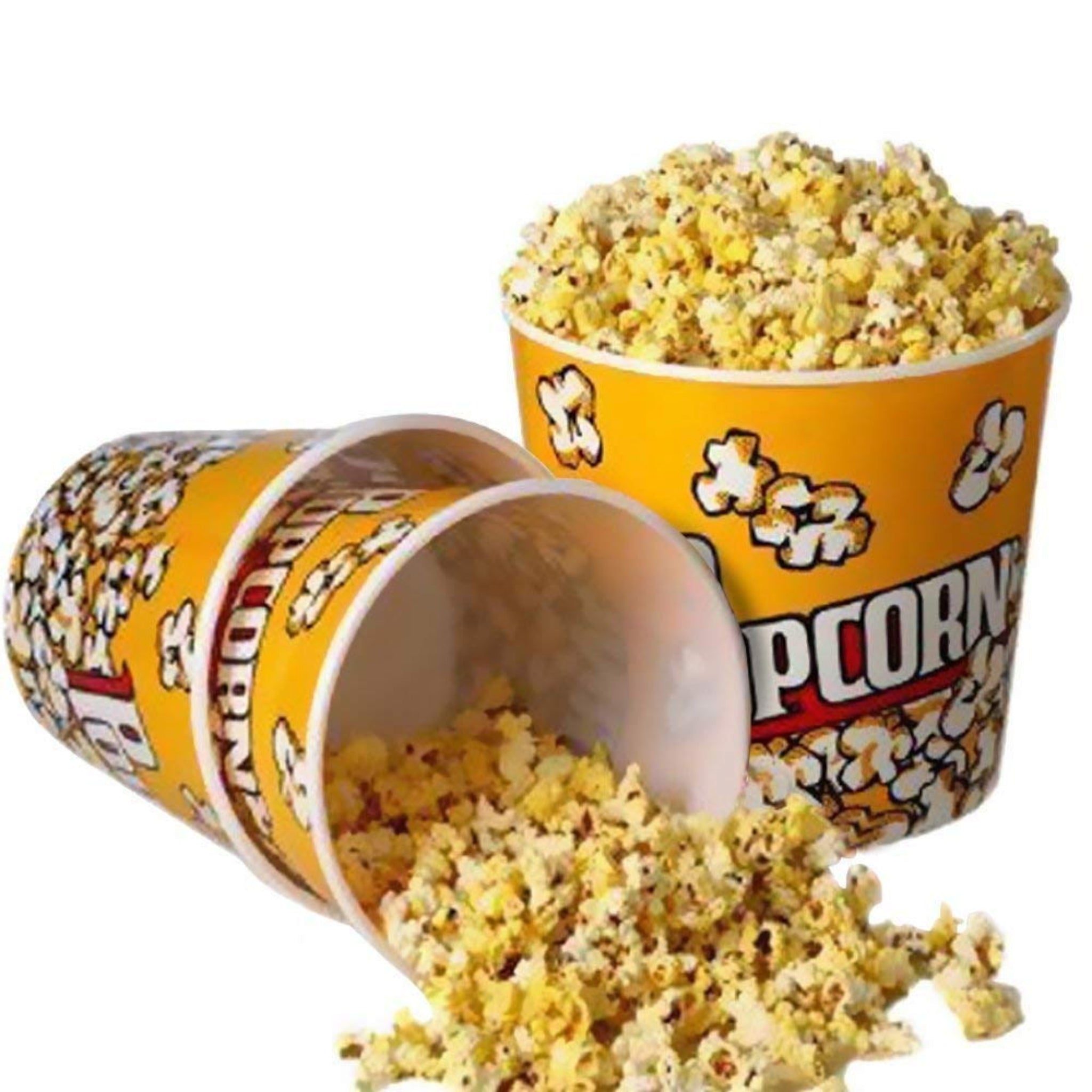 Retro Popcorn Bucket Plastic 14x12cm