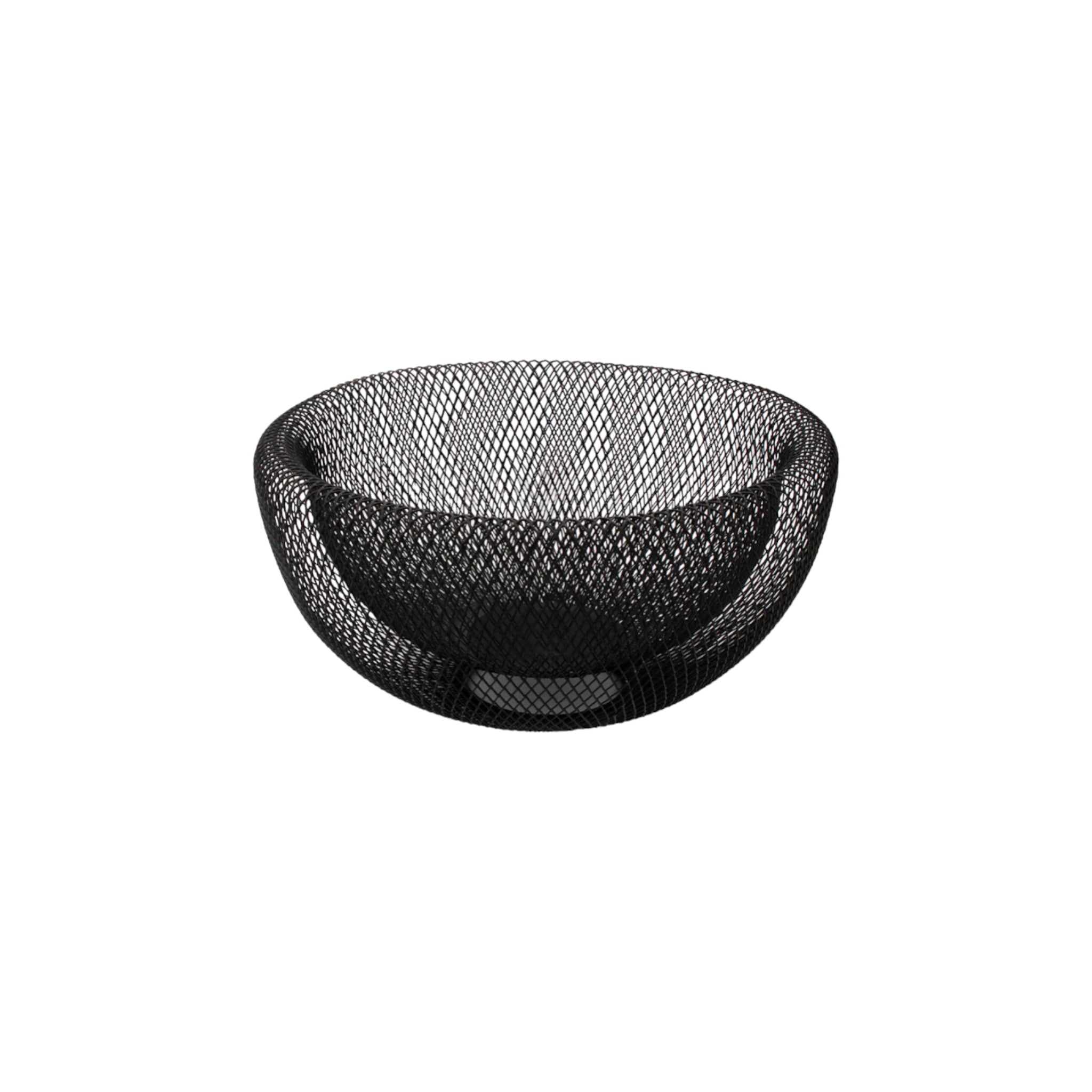 Regent Double Layer Wire Mesh Basket Powder Coated Black 145x300mm Diameter