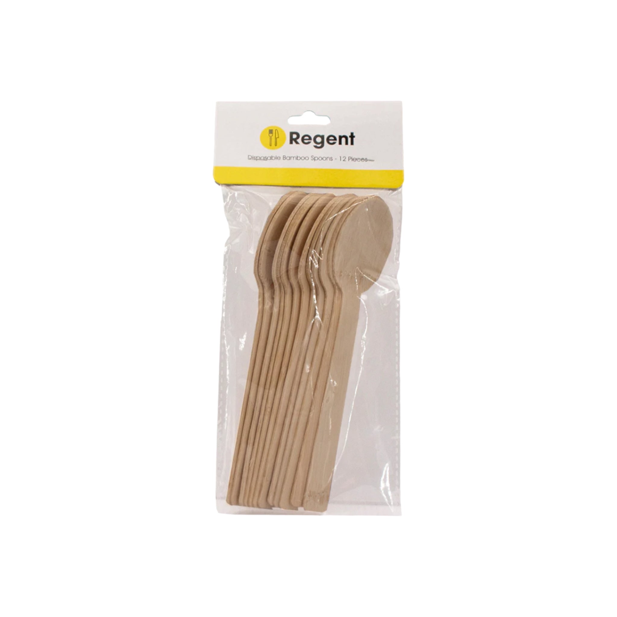 Regent Disposable Bamboo Spoons 170mm 12pack 35197
