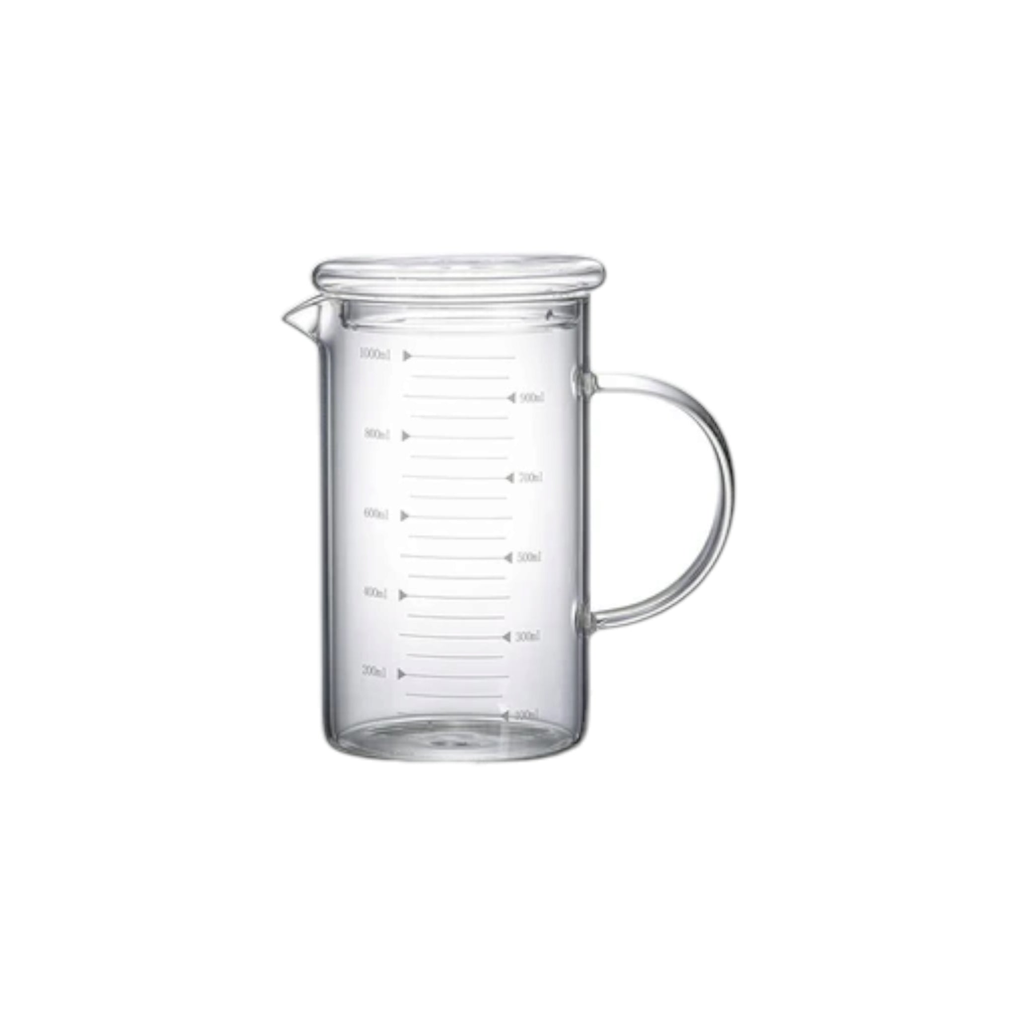 Borisilicate 1L Measurment Jug with Glass Lid GL1940