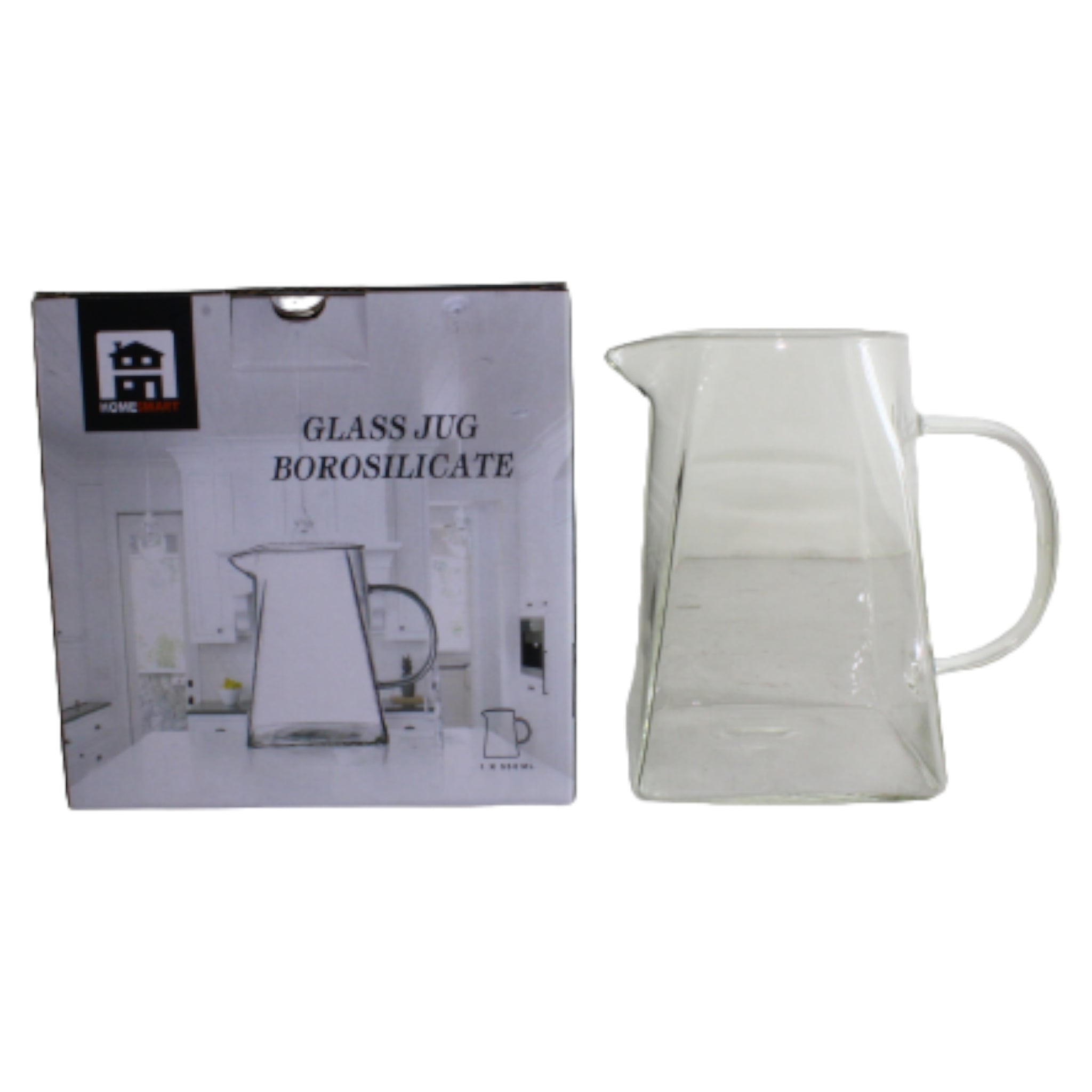 Borosilicate Square Glass Jug 550ml GL2905