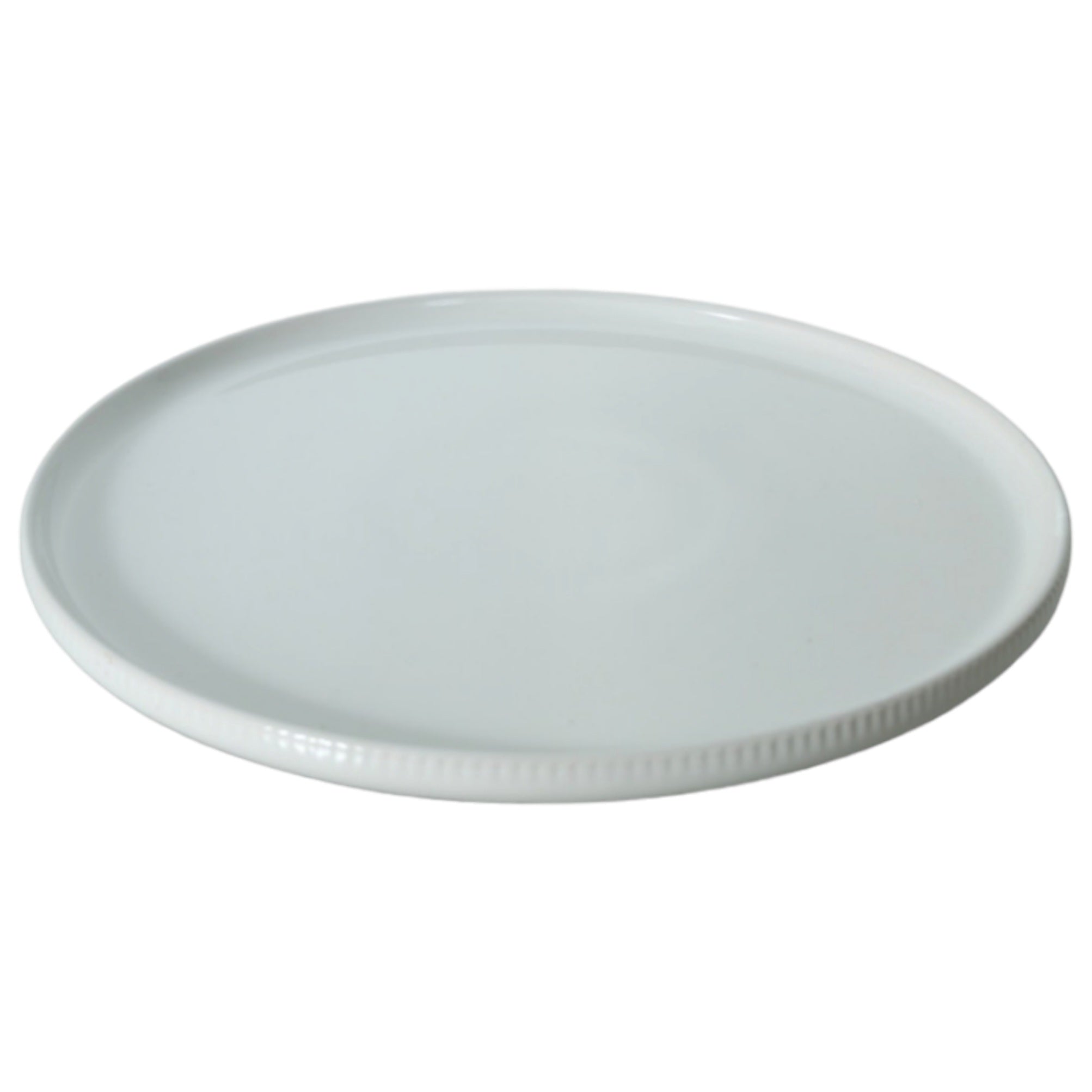 Ceramic Rib Dinner Plate White 26.7x2cm