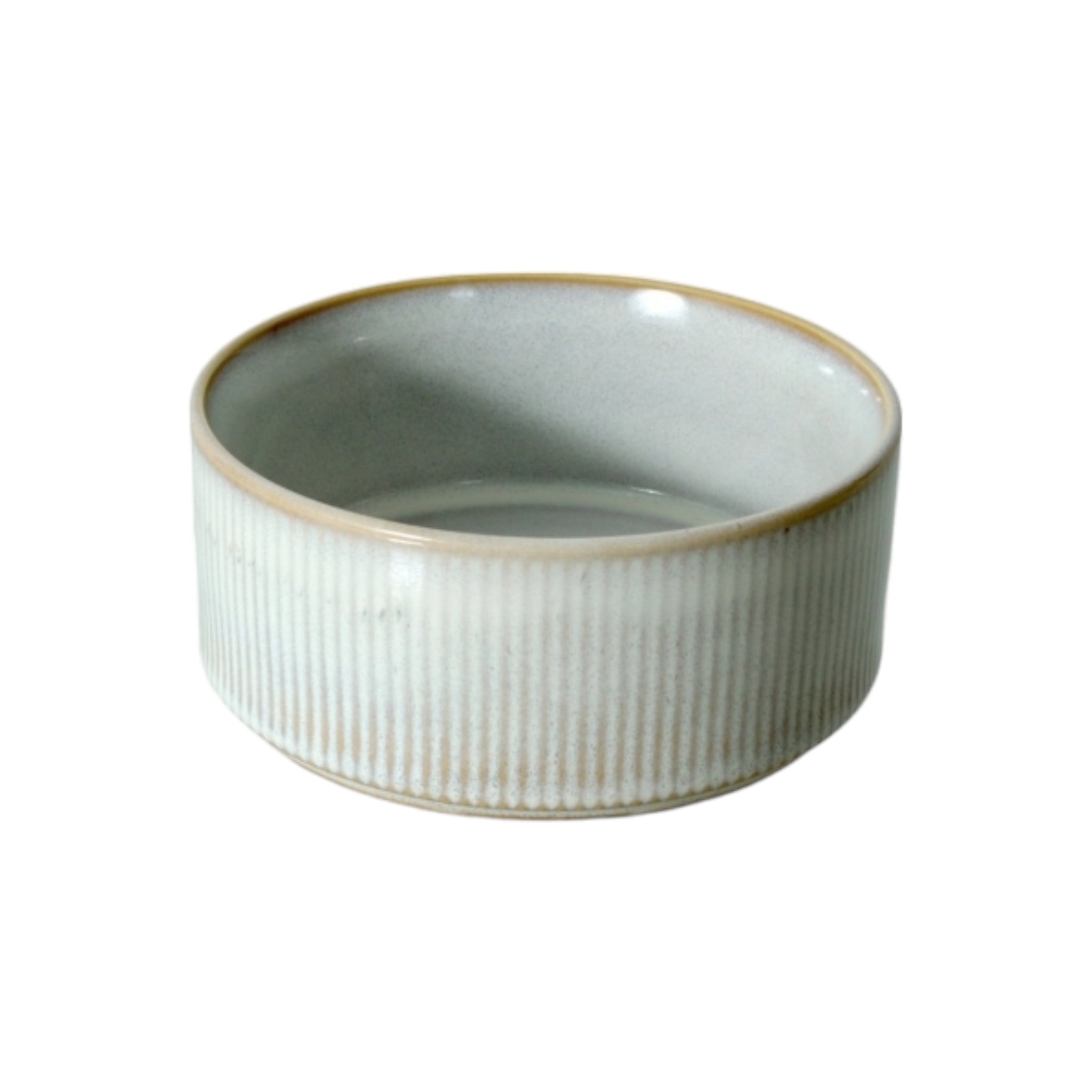 Ceramic Rib Cereal Bowl Cream 14.2x6cm