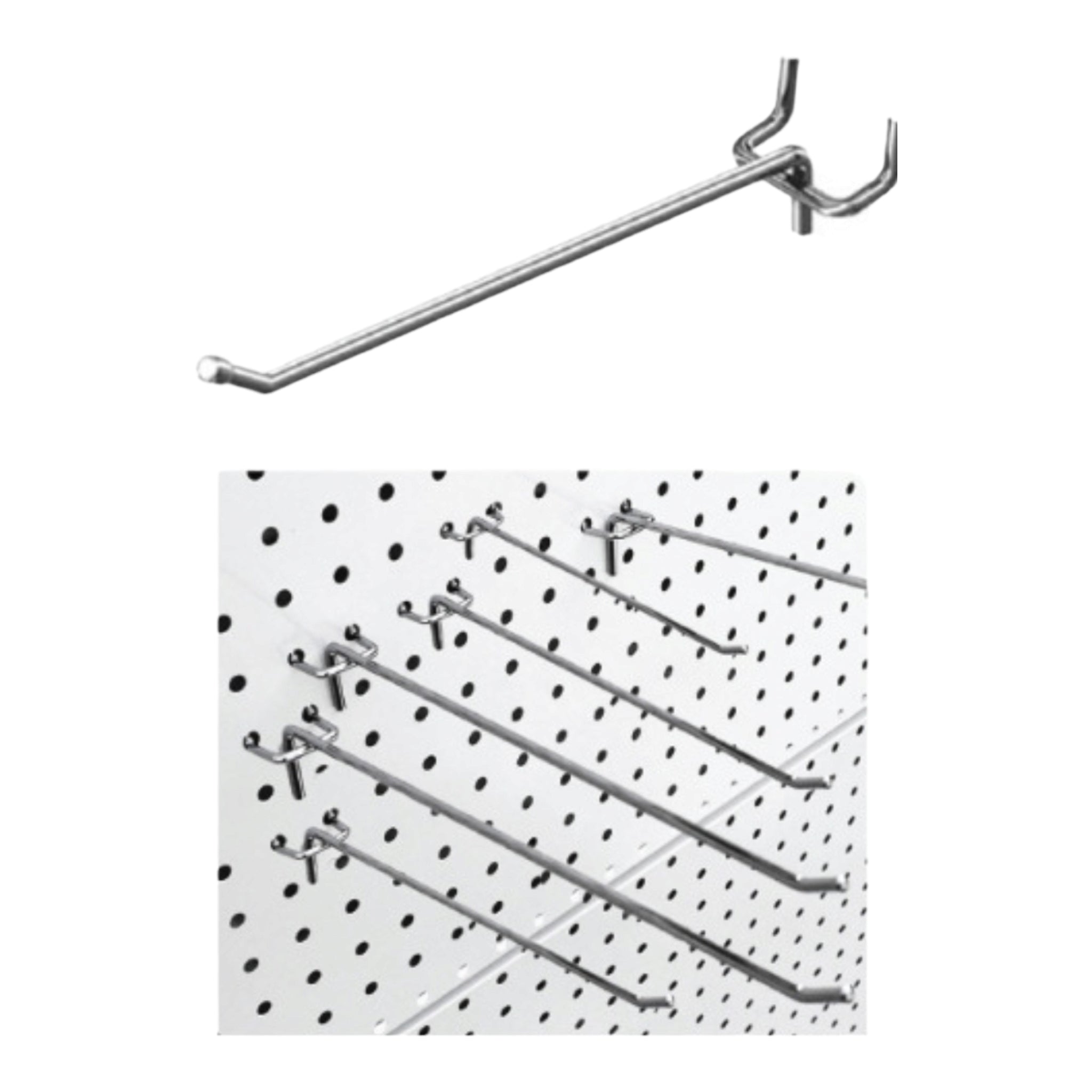 Shelving Hook Peg Board 3mmx20cm 1pc