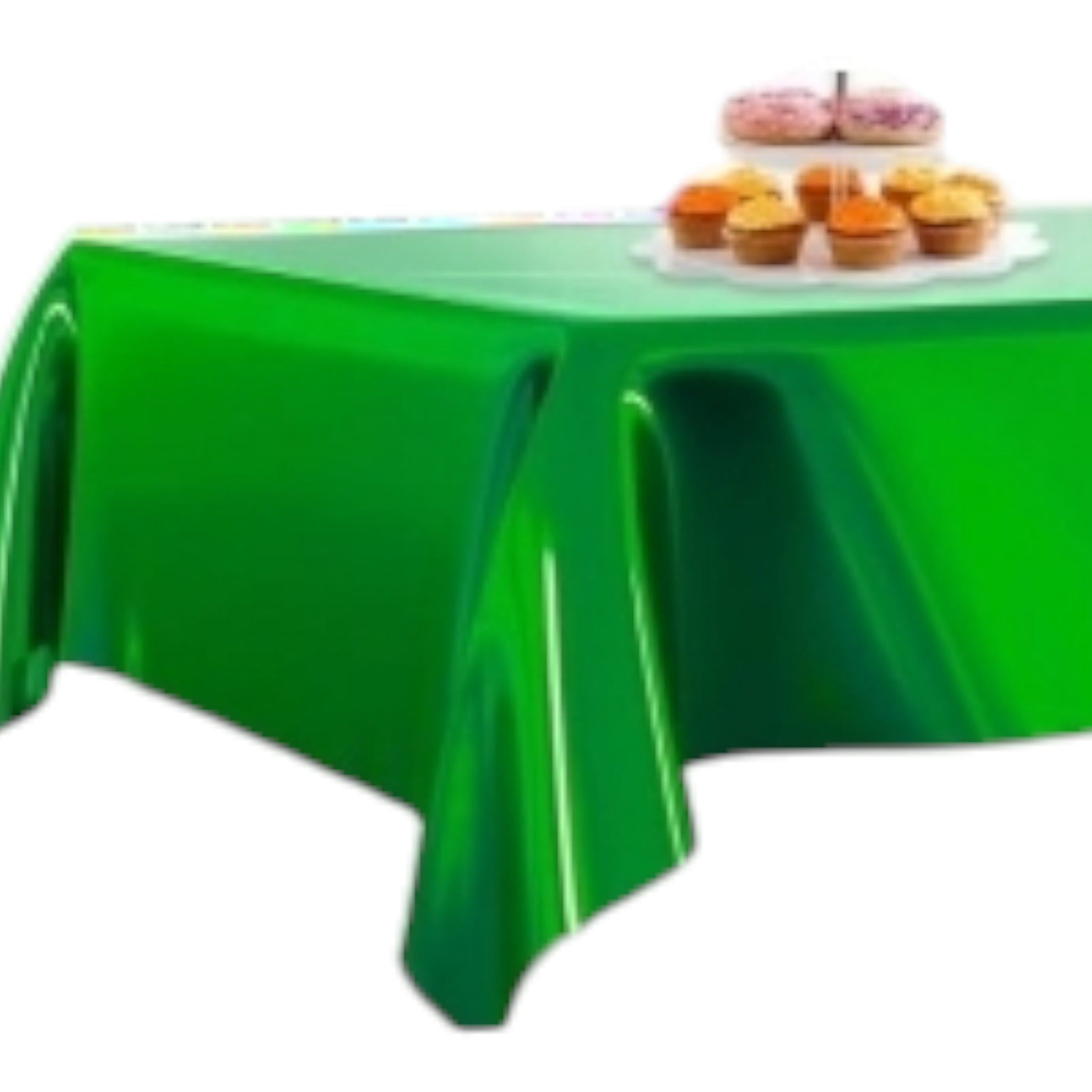 Metallic Plastic Table Cover 137x183cm Rectangular