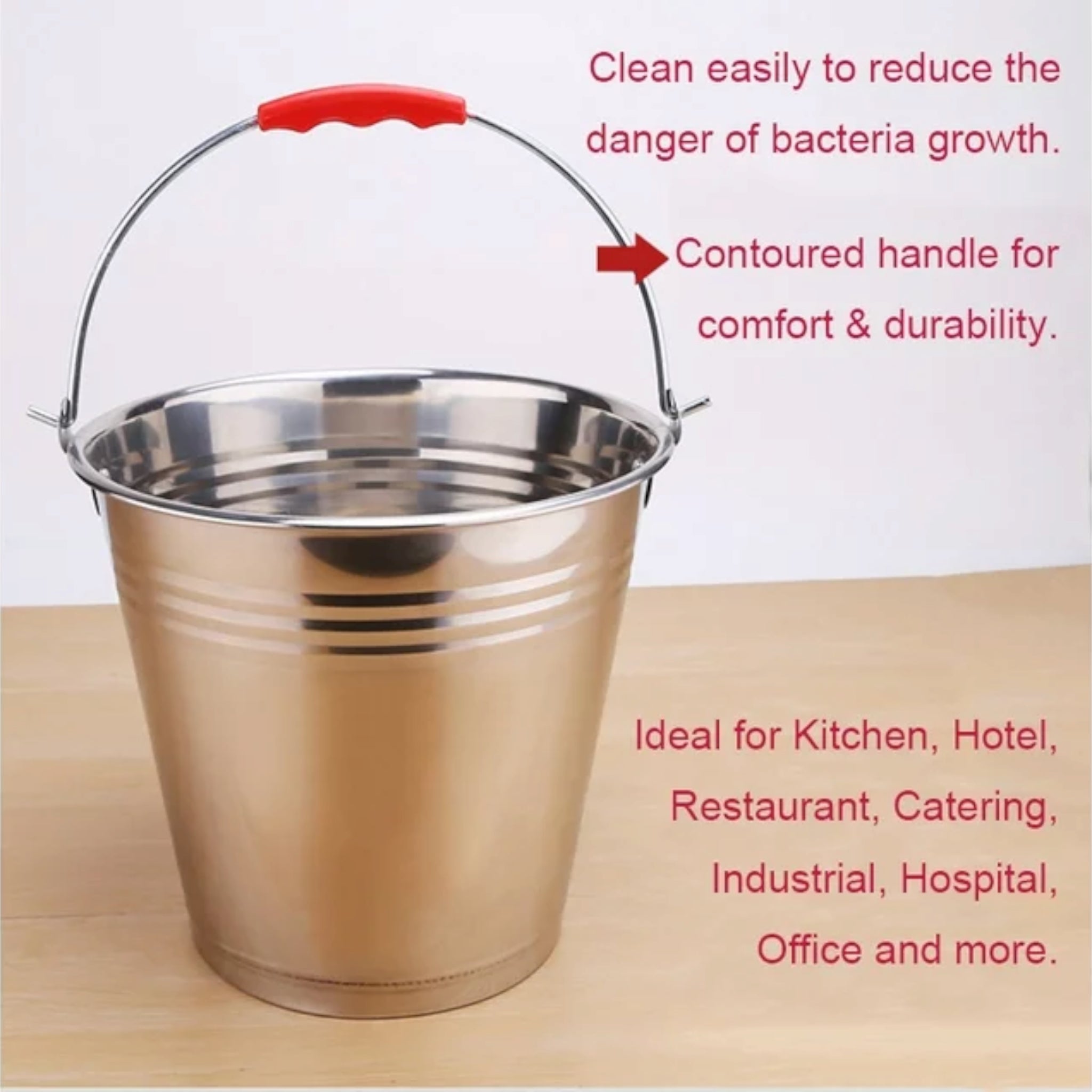 Stainless Steel Bucket with Lid