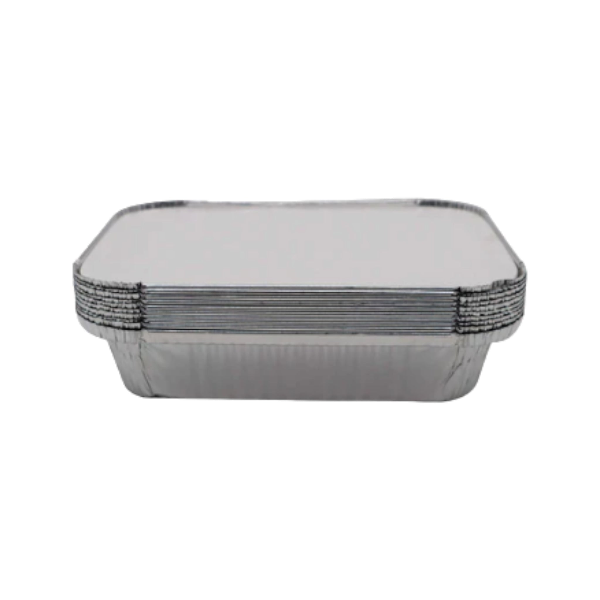 Aluminum Foil Takeaway Container Disposable 4093P with Poly PVC Lid Card Lid B4093 1pc