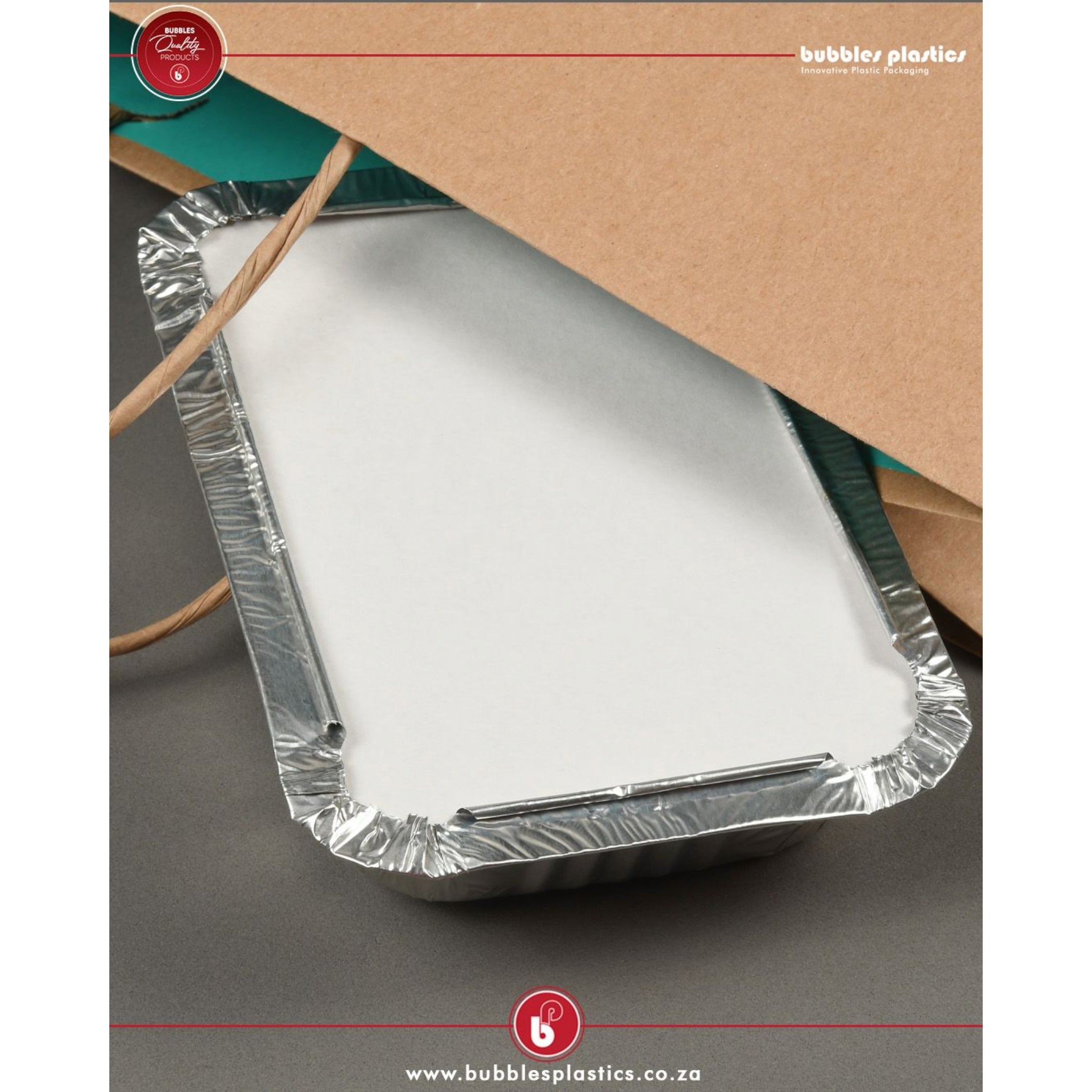 Aluminum Foil Takeaway Container Disposable 4153P with Poly PVC Lid B4153