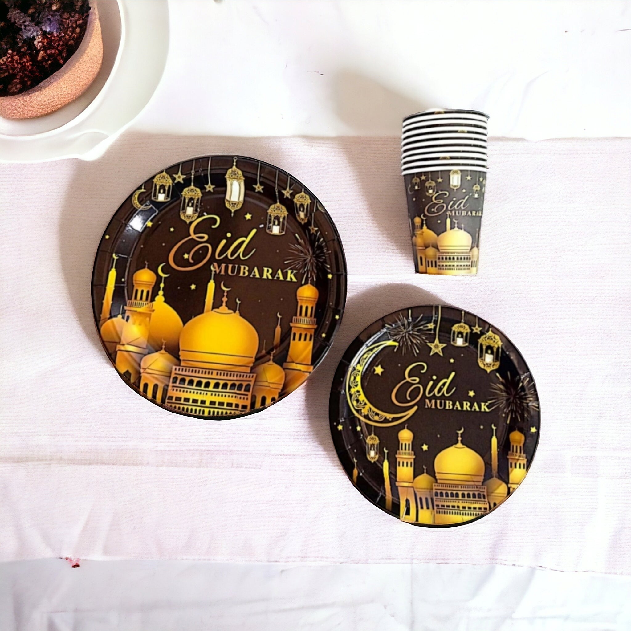 Eid Disposable Paper Tableware 10pack