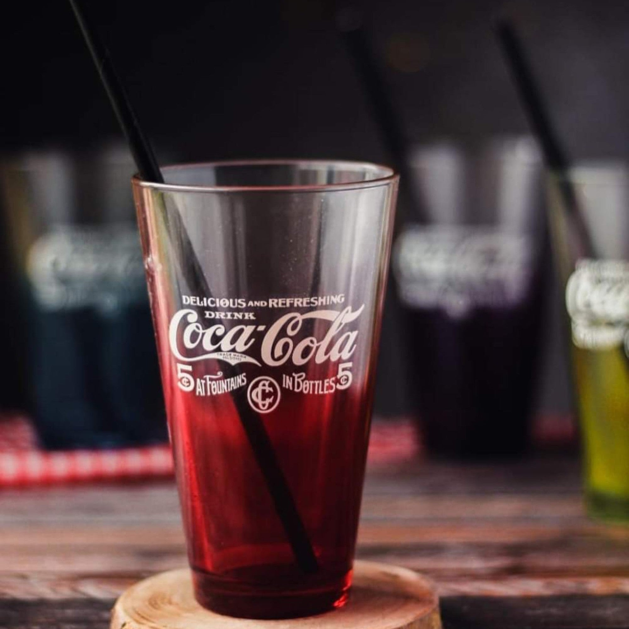 Pasabahce Coke Hiball Retro Glass Tumbler 300ml