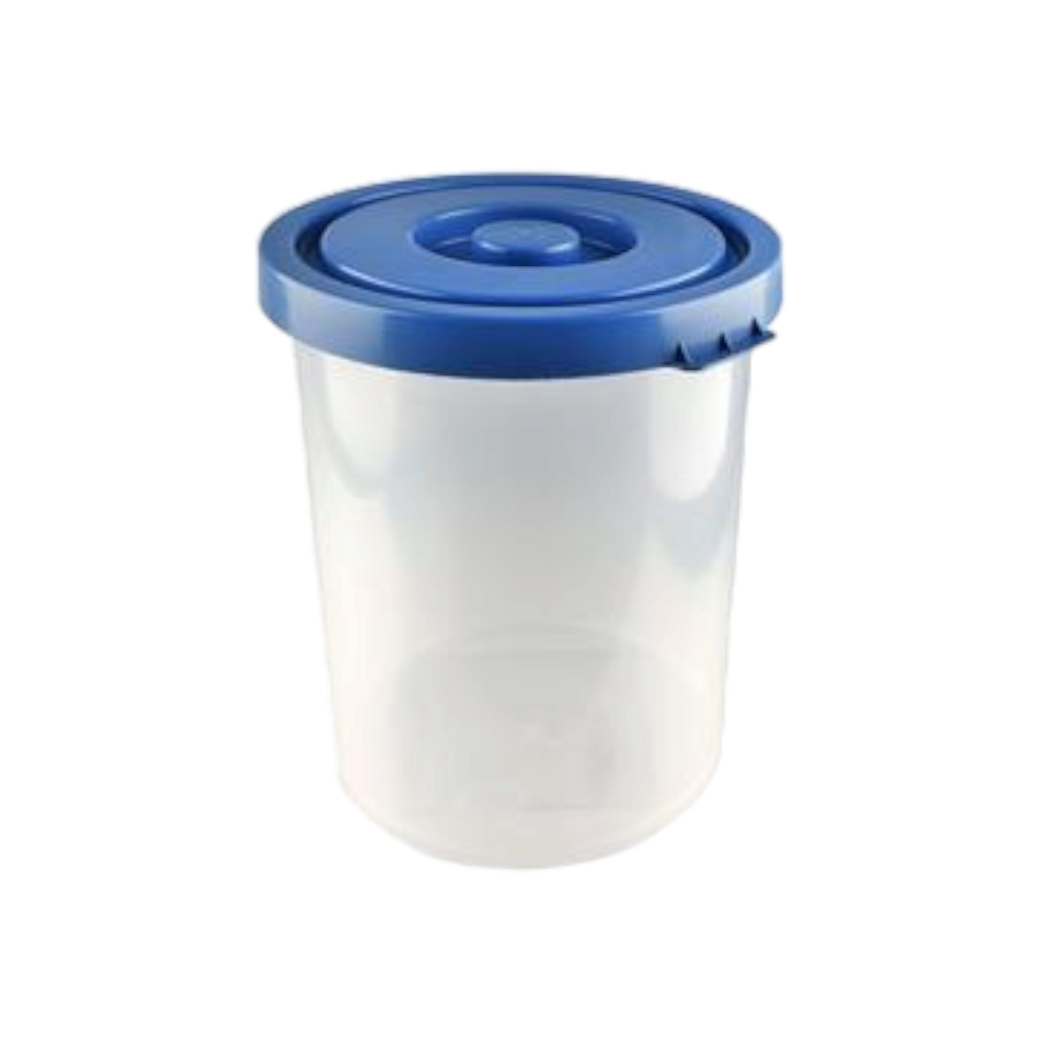 8L Dry Goods Plastic Round Utility Container Clear Base