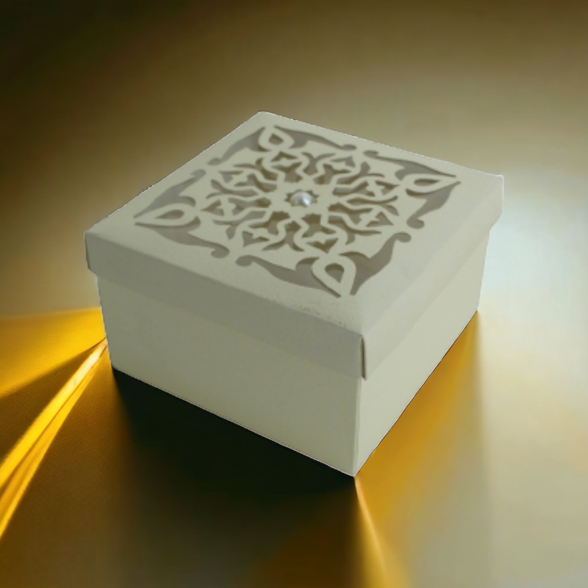 Gift Paper Square Box 14x14x7cm