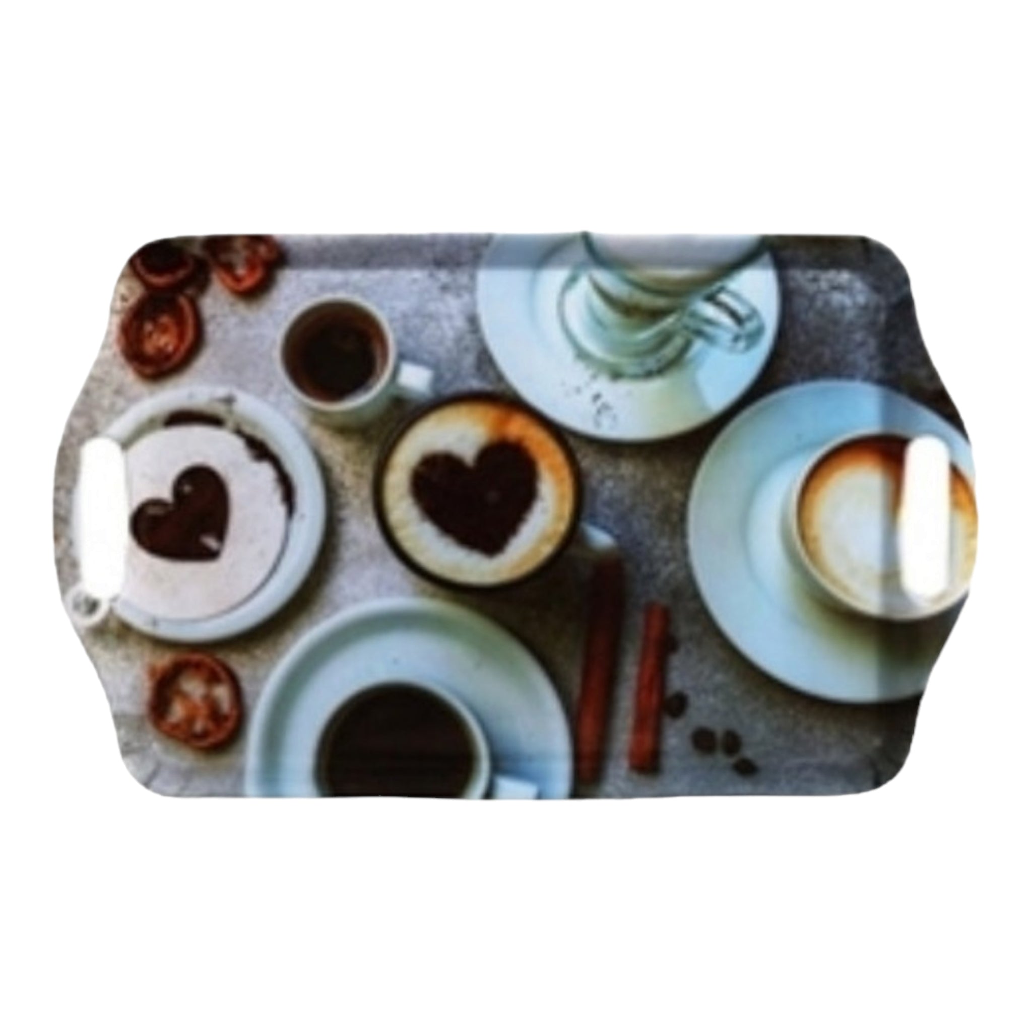 Melamine Serving Tray Coffee Print