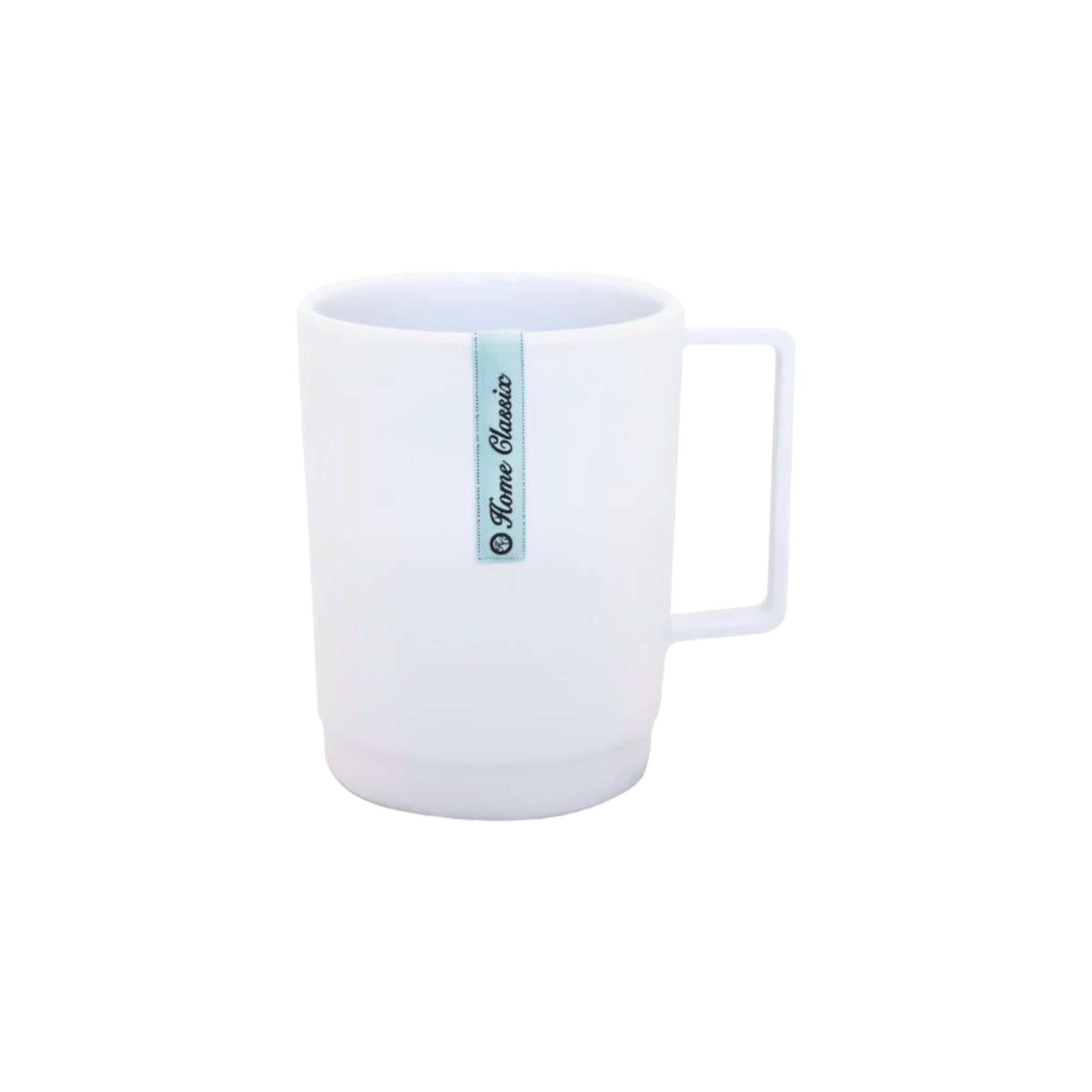 Home Classix Melamine HD White Coffee Mug 380ml  80x100mm 92165