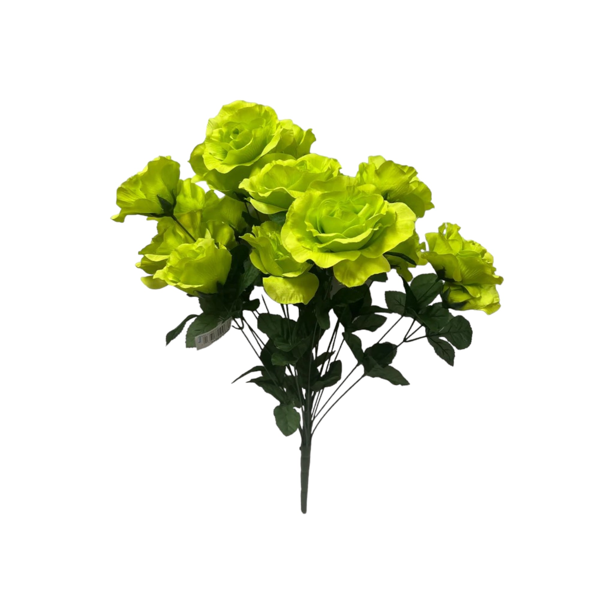Artificial Crinkle Rose Bush 7-Head Bouquet Piece Set