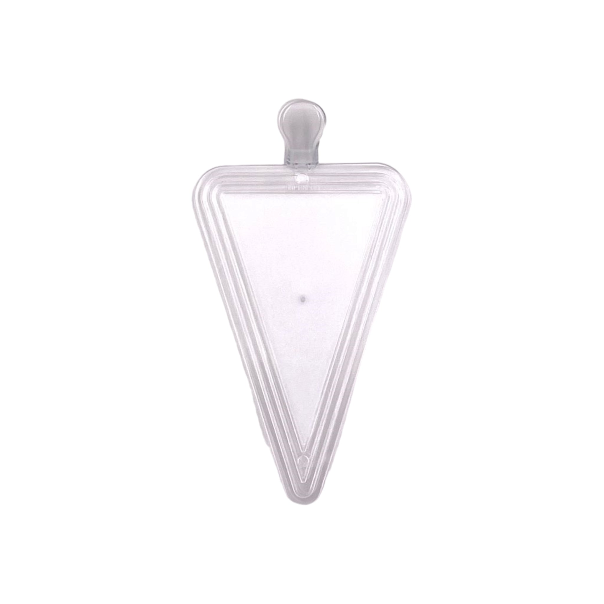 Disposable Plastic Acrylic Triangle Mini Cake Board 118x78mm 20Pack