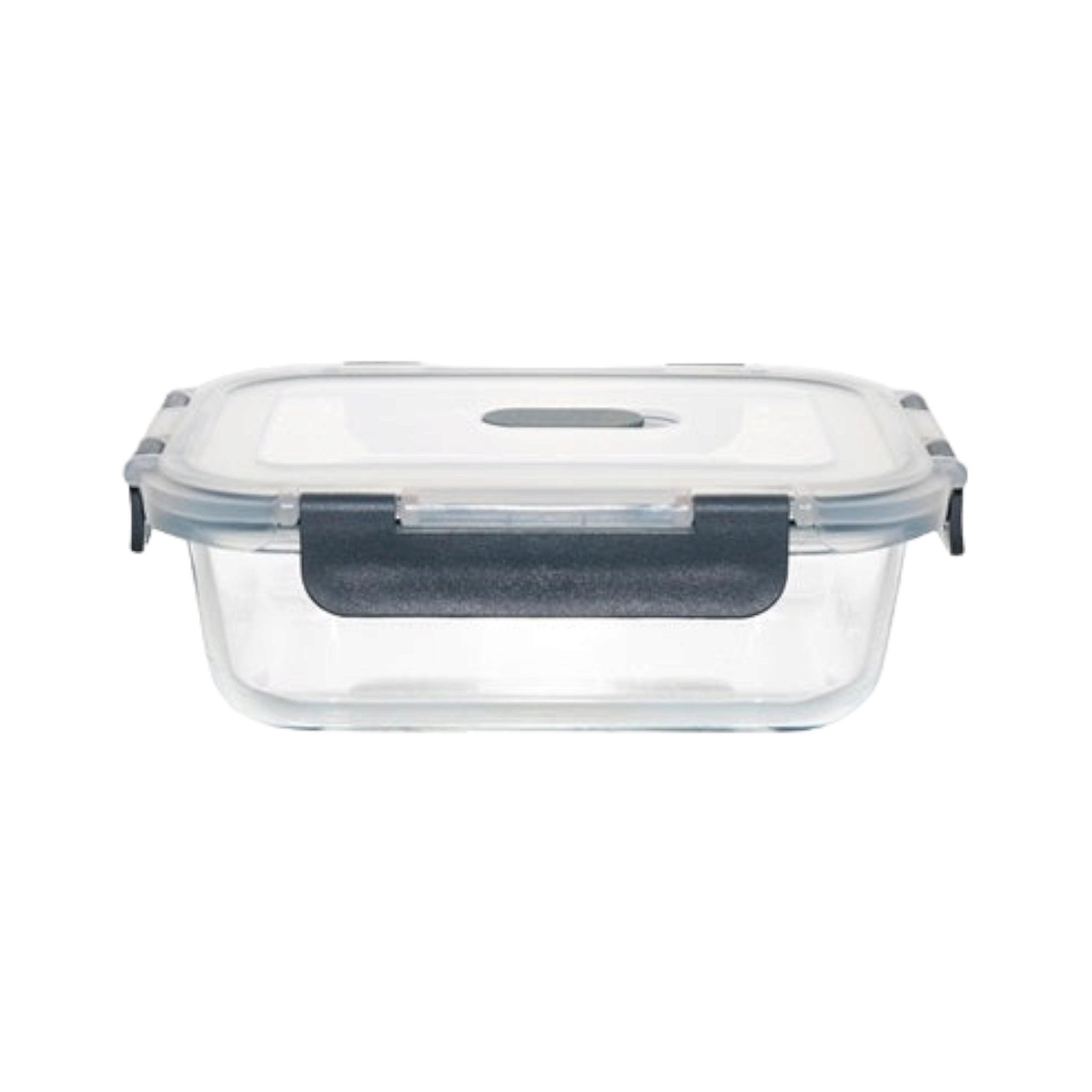 Borosilicate 600ml Glass Container Food Saver Rectangular with Clip Lid 10396