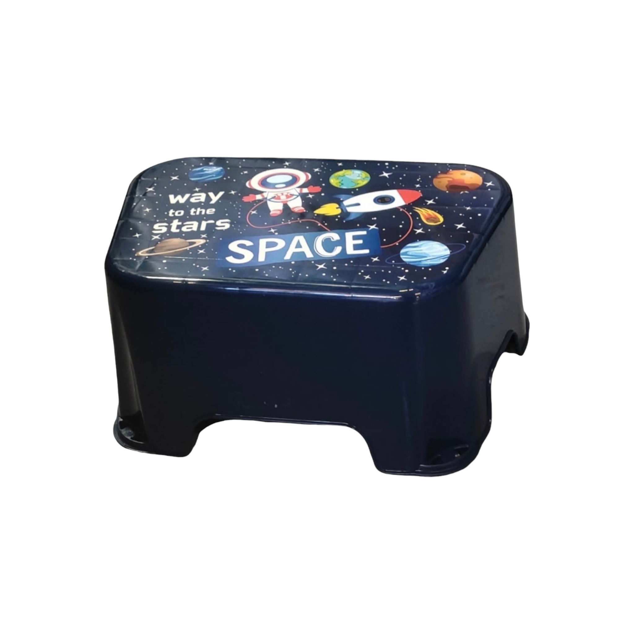 Tuffex Plastic Single Step Stool For Kids Patterned