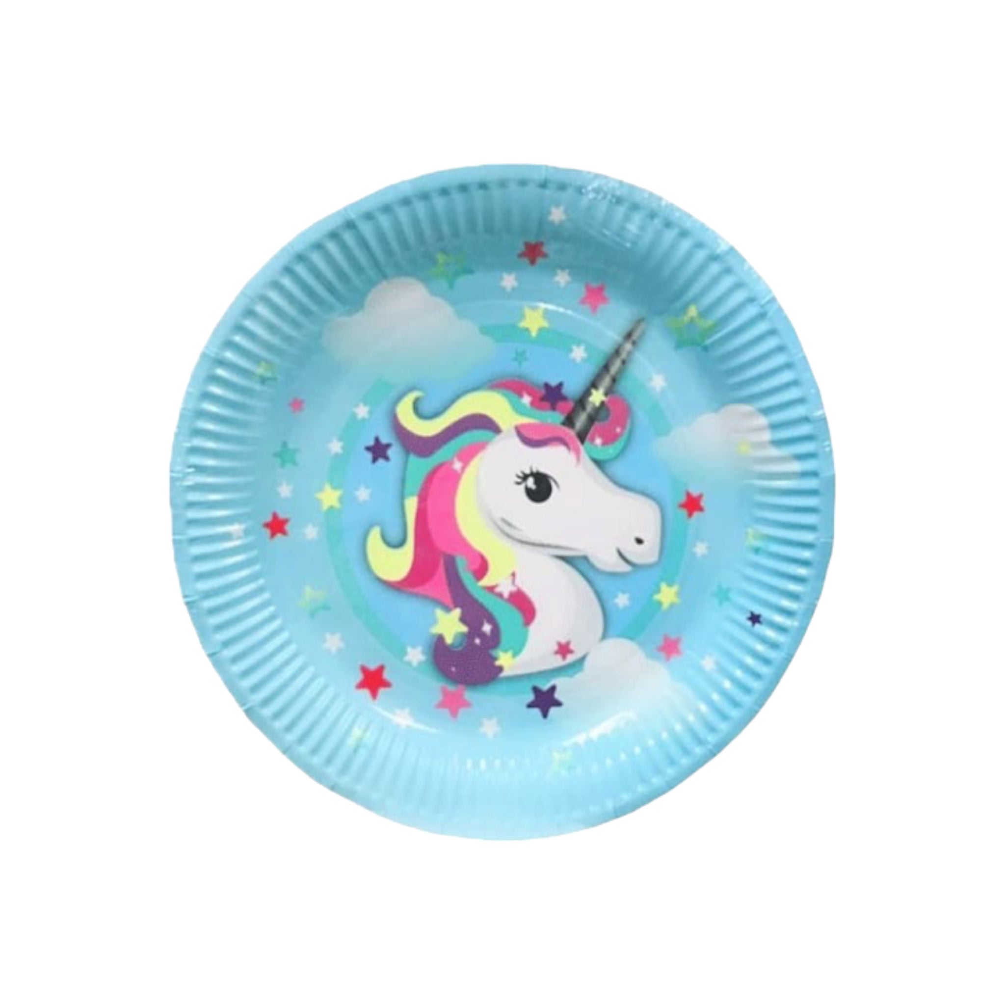 Party Paper Plates 7inch Unicorn Print 10pc