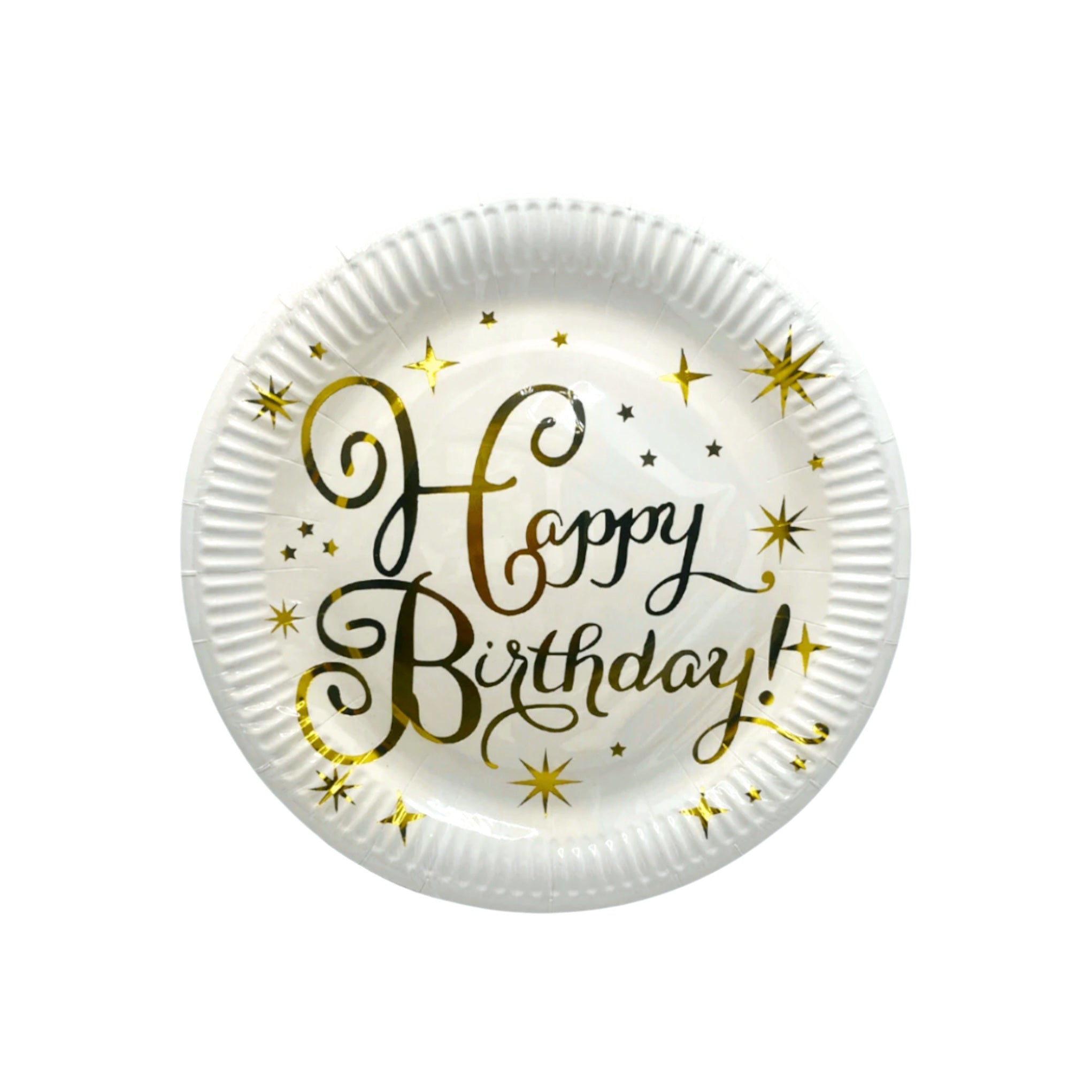 Party Paper Plate 9inch Happy Birthday 10pc