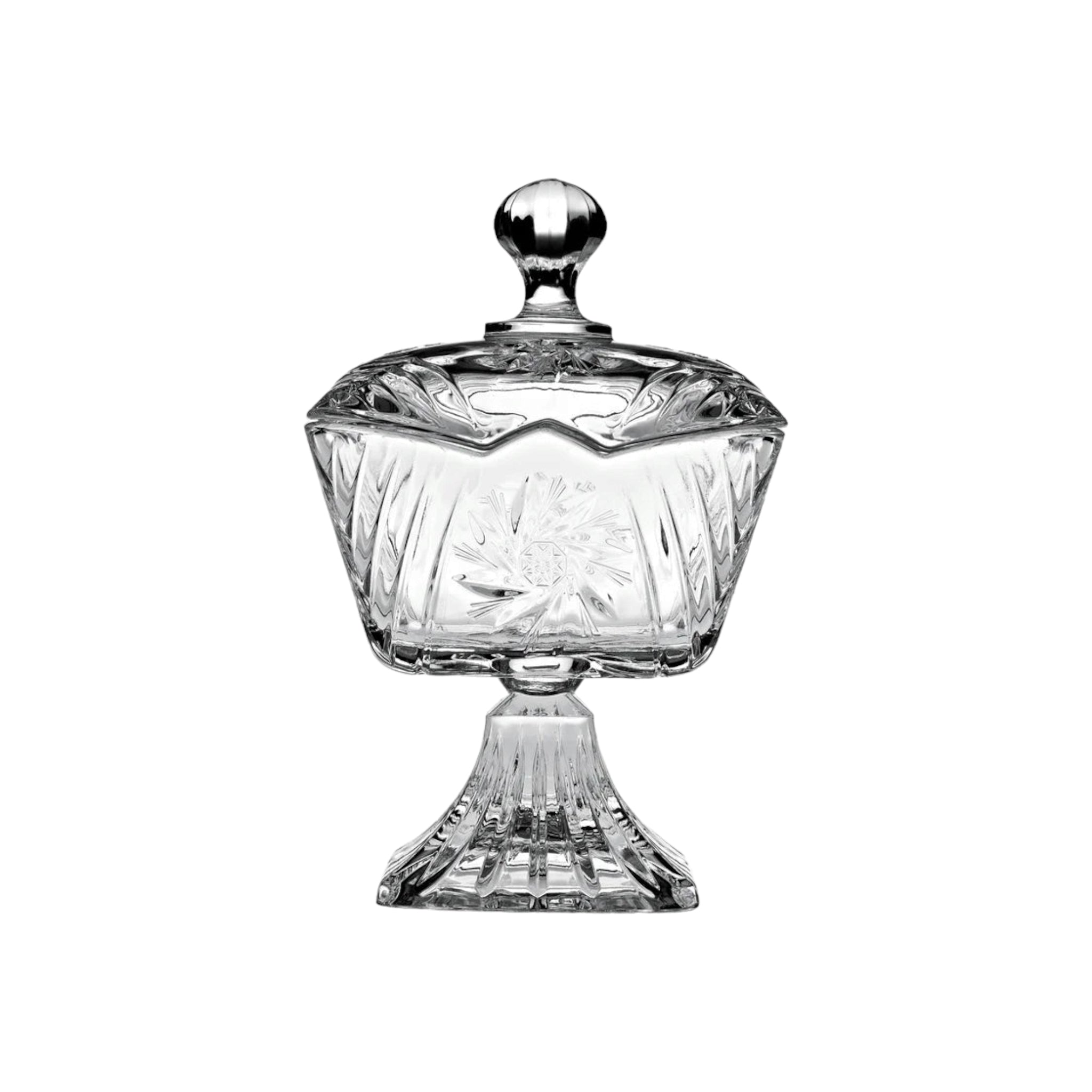 Pasabahce Candy Bowl Footed with Lid Stella 10x10cm 23993