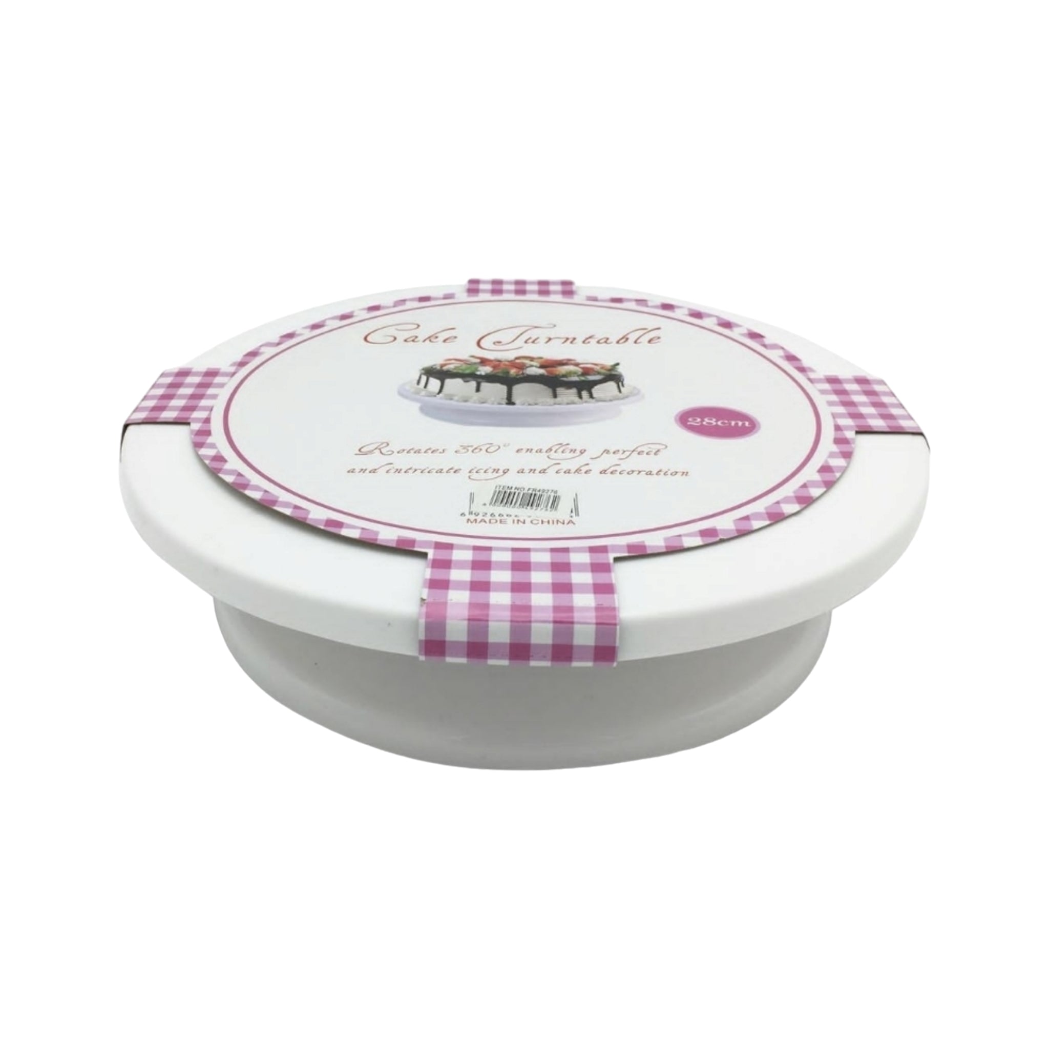 Cake Decorating Turntable with Stand 28cm Plastic Non-Slip