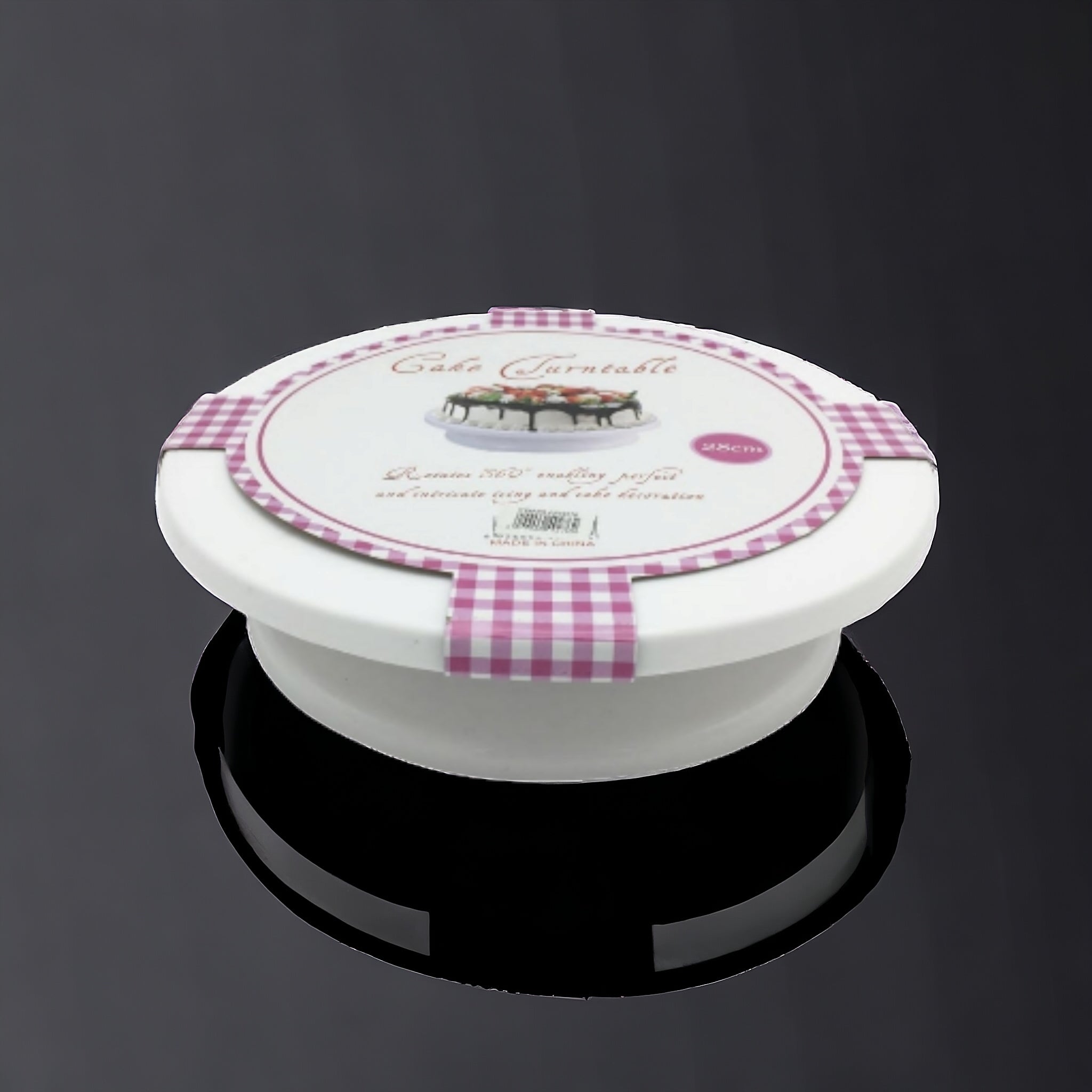 Cake Decorating Turntable with Stand 28cm Plastic Non-Slip