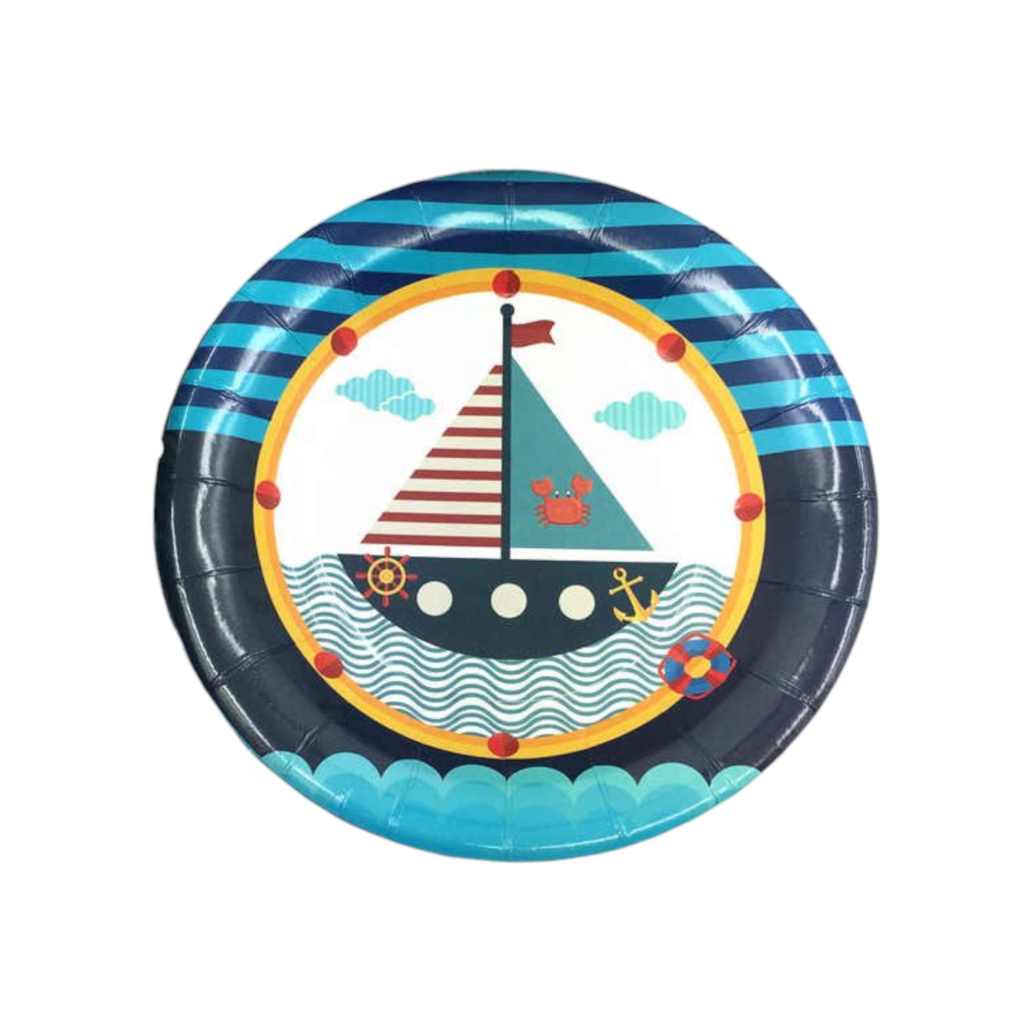 Party Paper Plate Nautical Sailor Sea Theme 10pcs