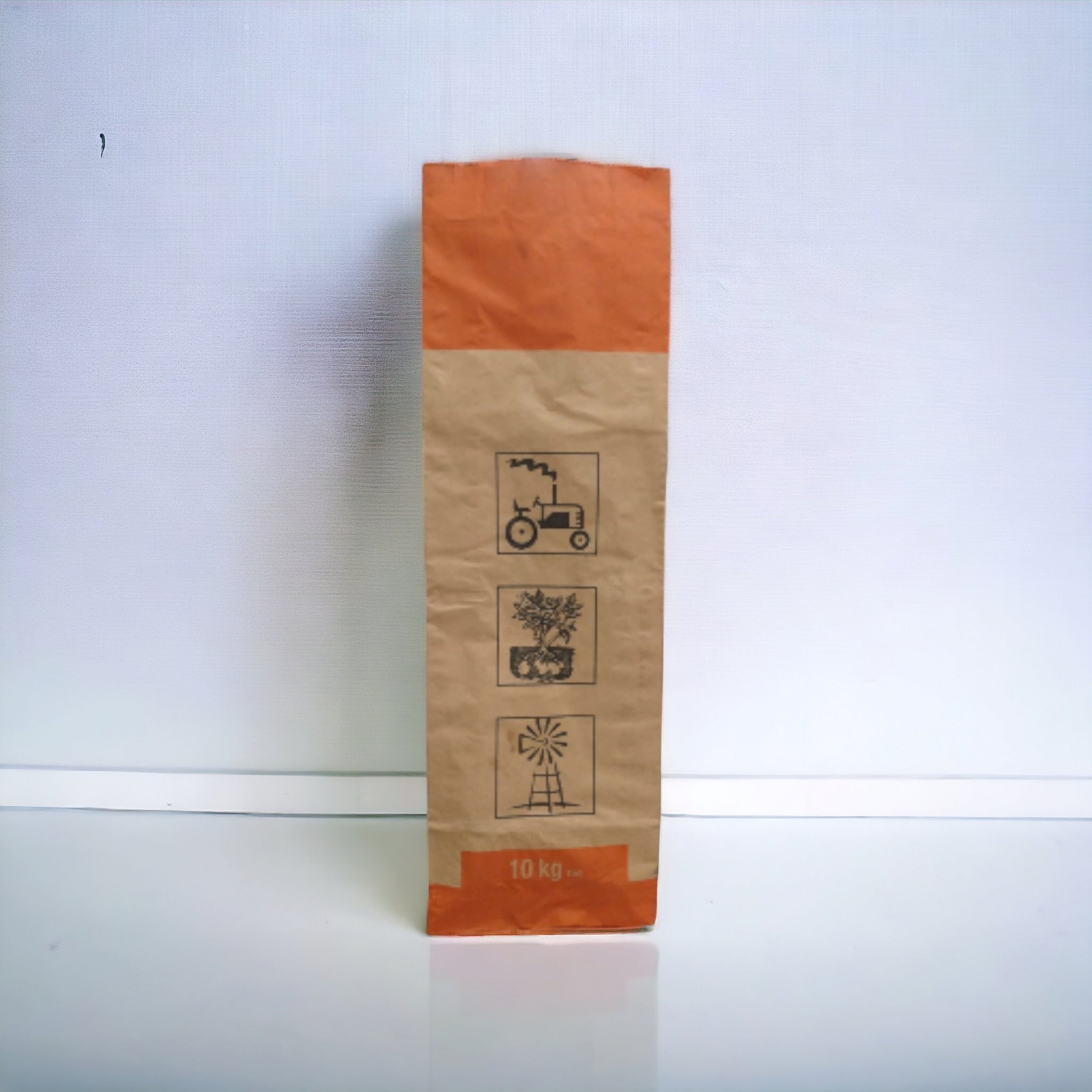 Kraft Potato Paper Bag Brown with Print and Seal Wire