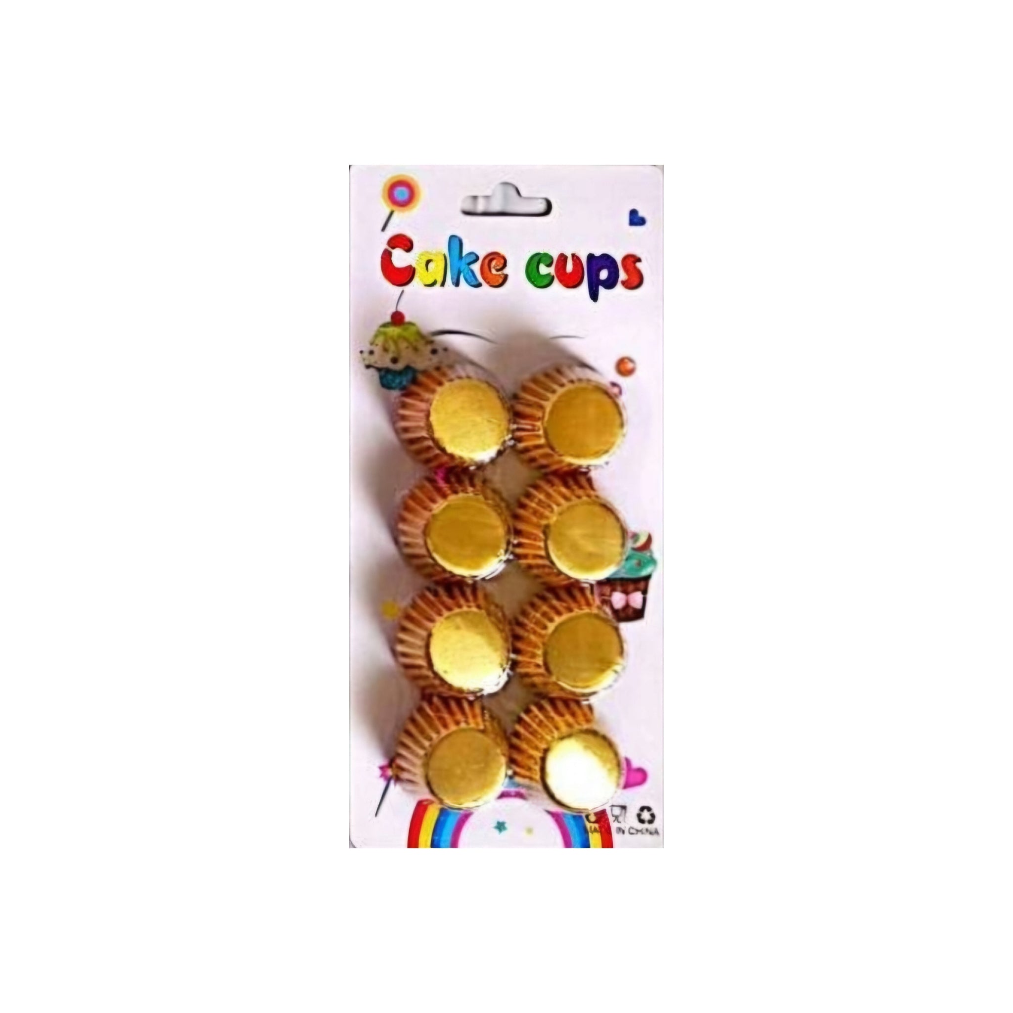 Baking Cupcake Paper Color Foil Liners 6cm on Card 120pcs