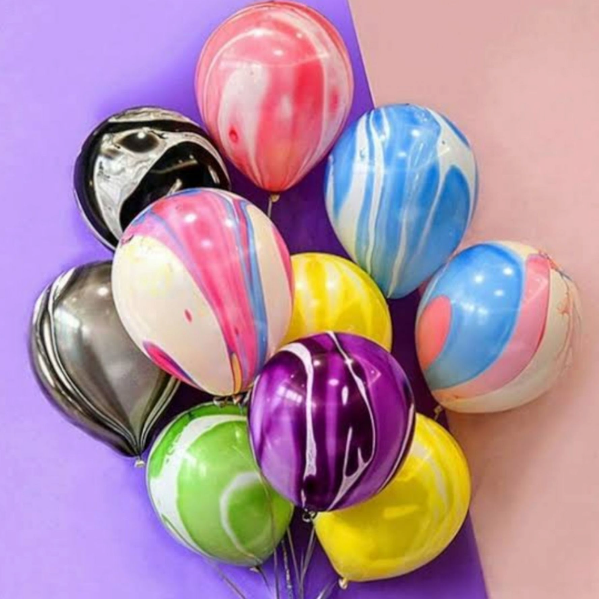 Party Latex Marble Balloon 12inch 10pack
