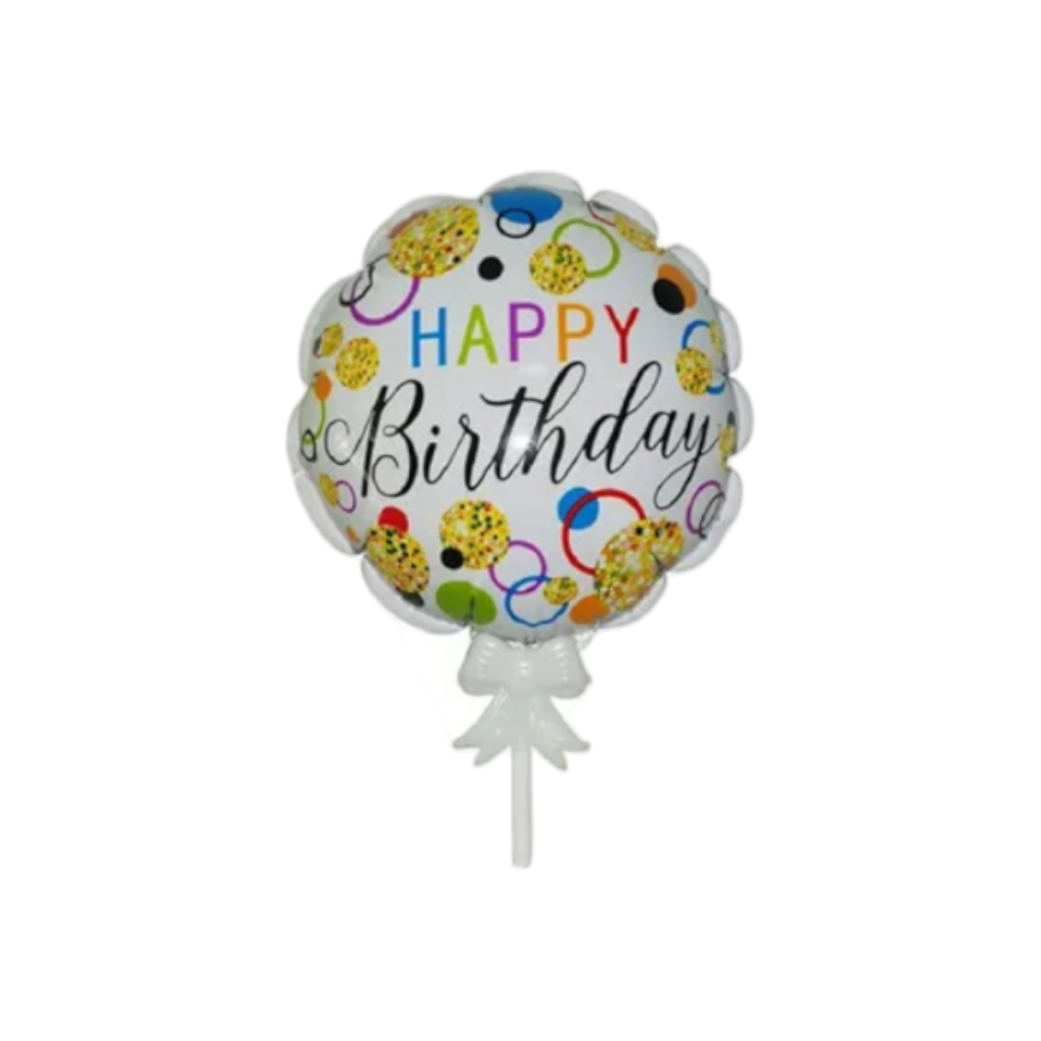 Self-Inflating Foil Balloon 6inch with Stick