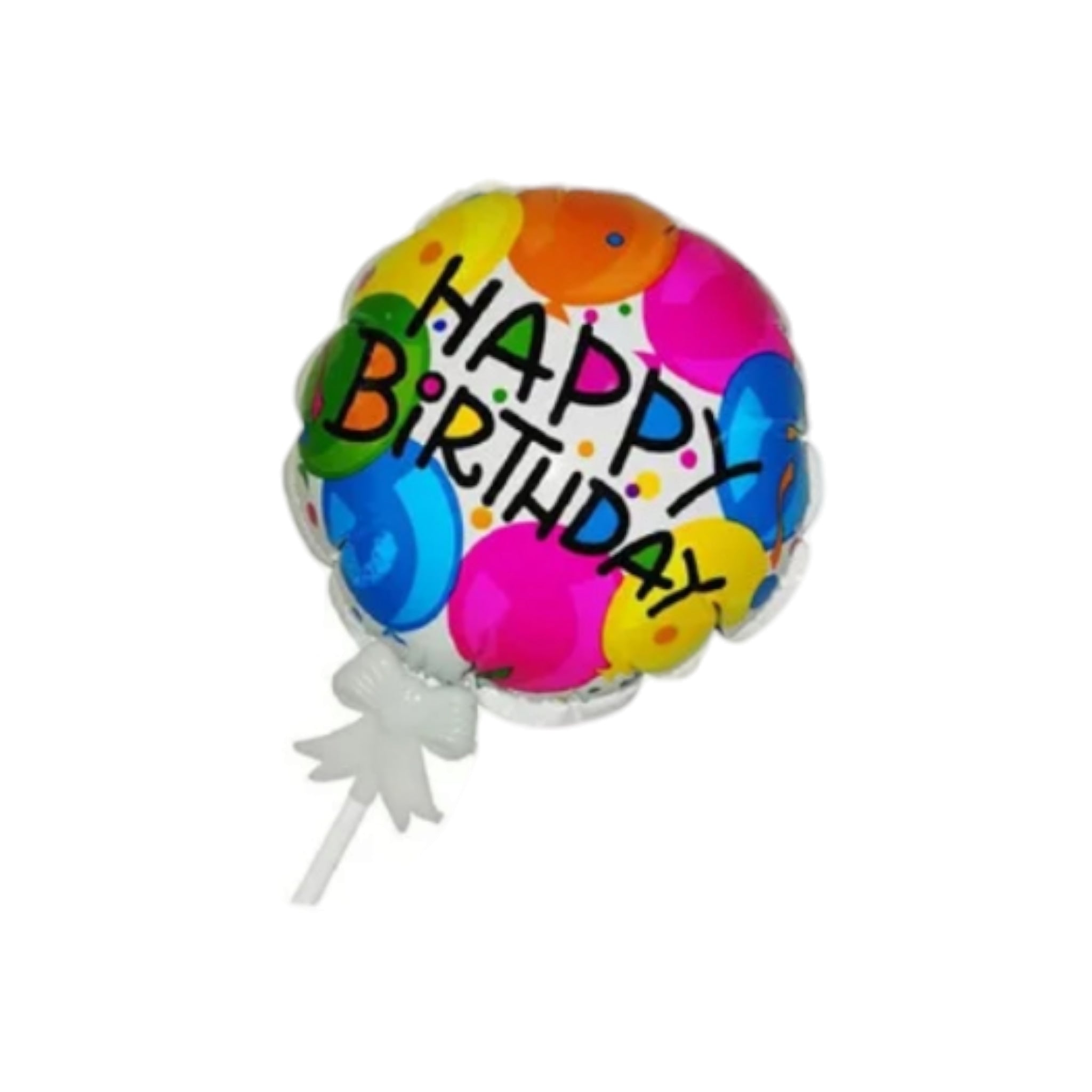 Self-Inflating Foil Balloon 6inch with Stick