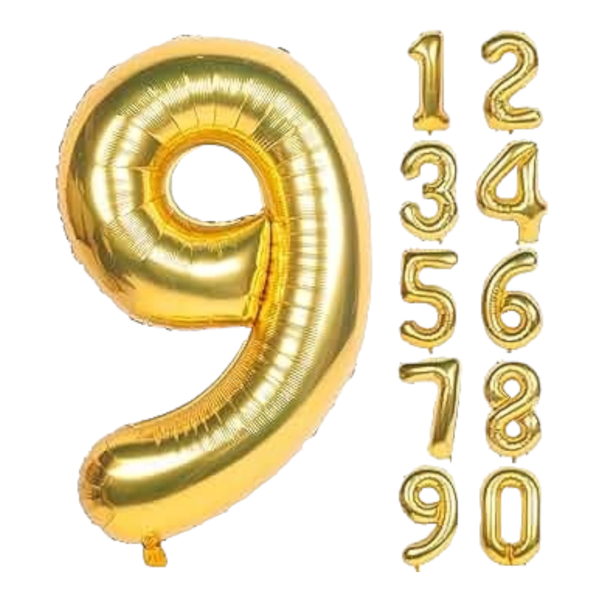 Party Gold Number Foil Balloons 42inch 106cm