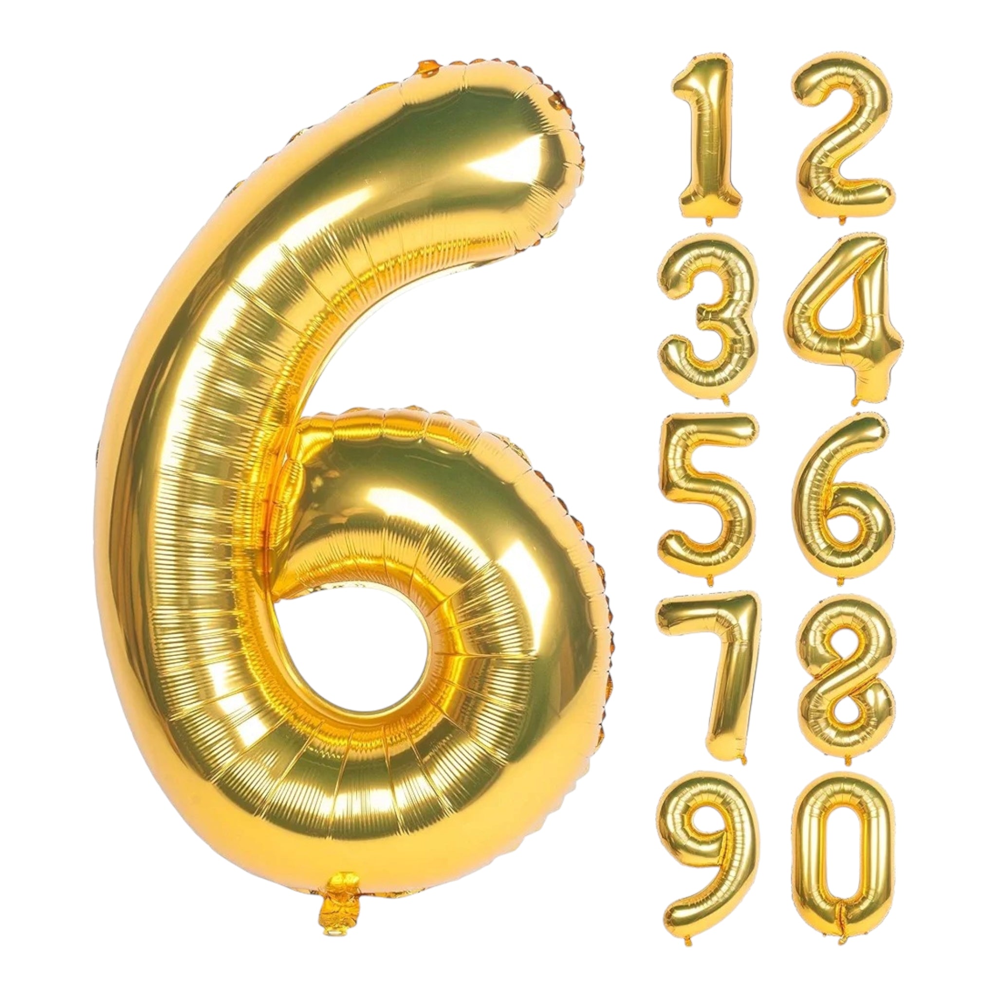 Party Gold Number Foil Balloons 42inch 106cm