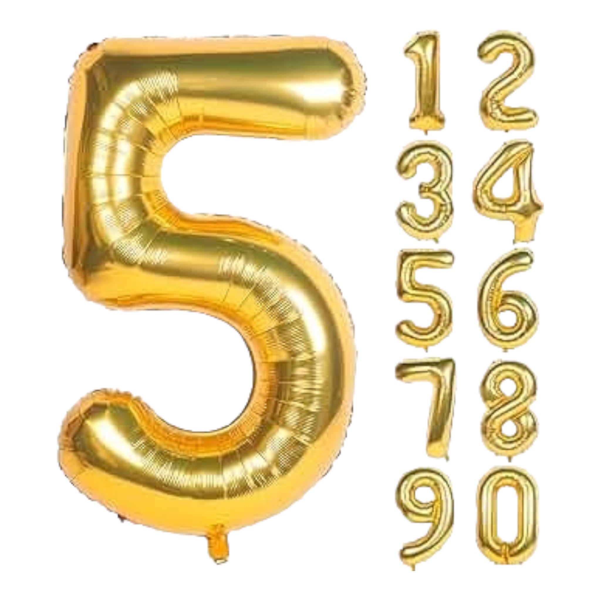 Party Gold Number Foil Balloons 42inch 106cm