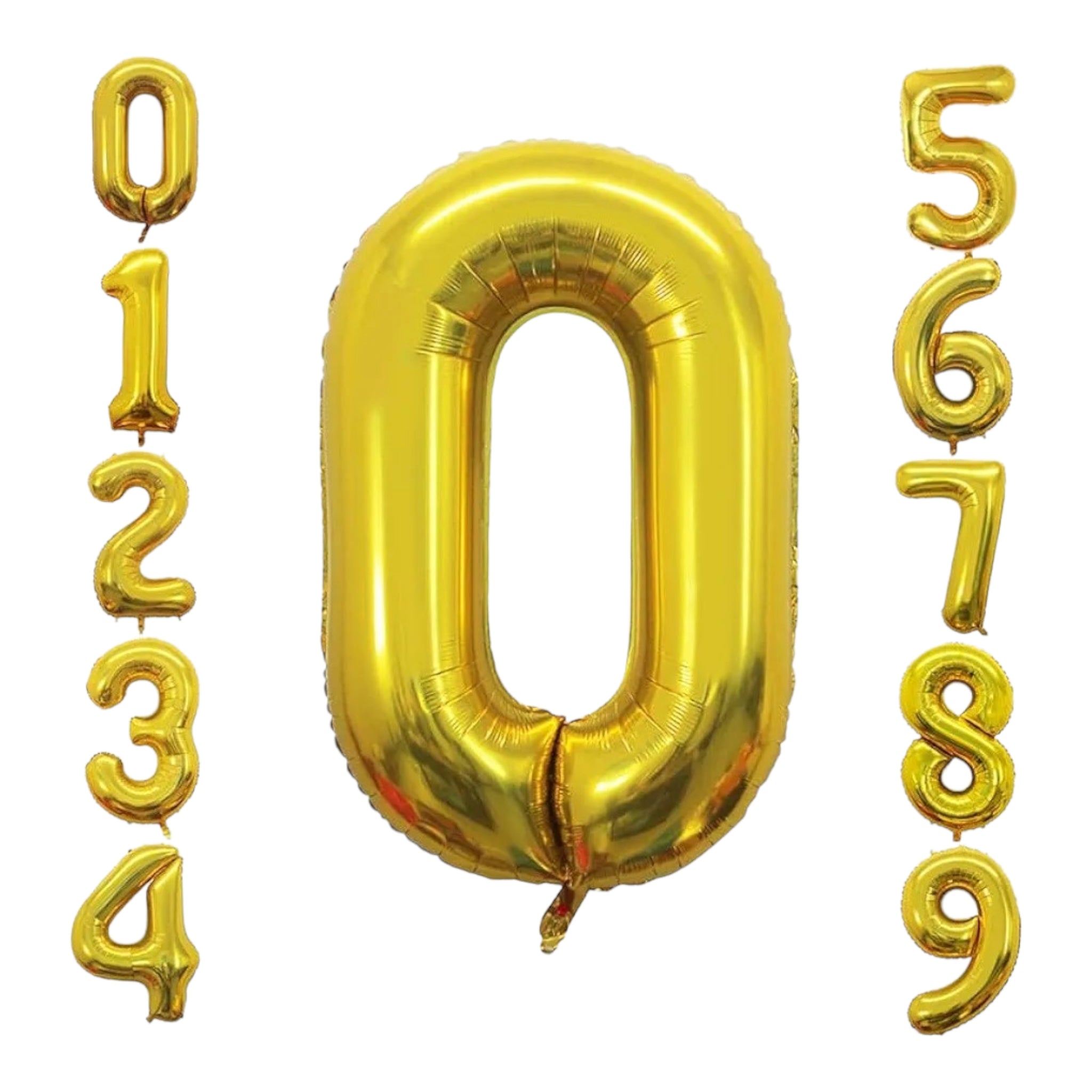 Party Gold Number Foil Balloons 42inch 106cm