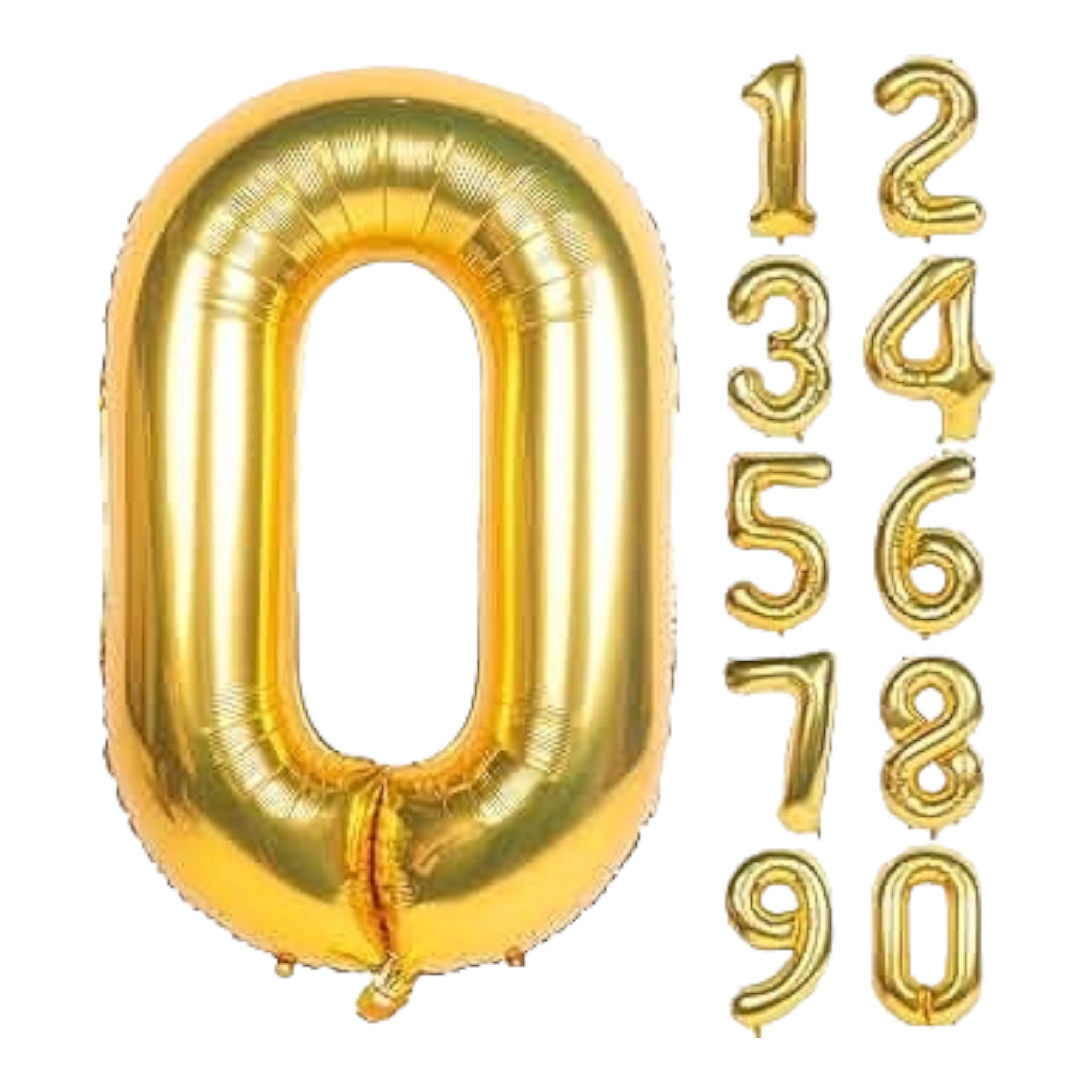 Party Gold Number Foil Balloons 42inch 106cm