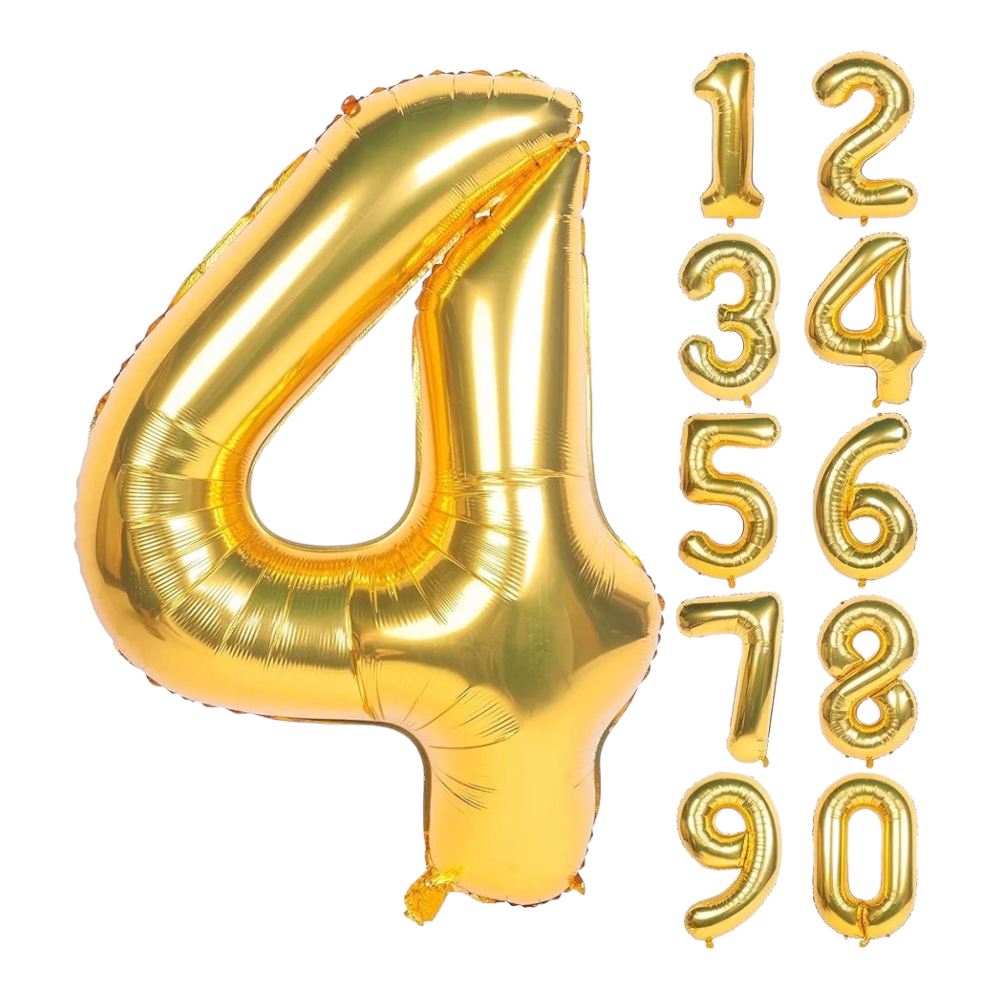 Party Gold Number Foil Balloons 42inch 106cm