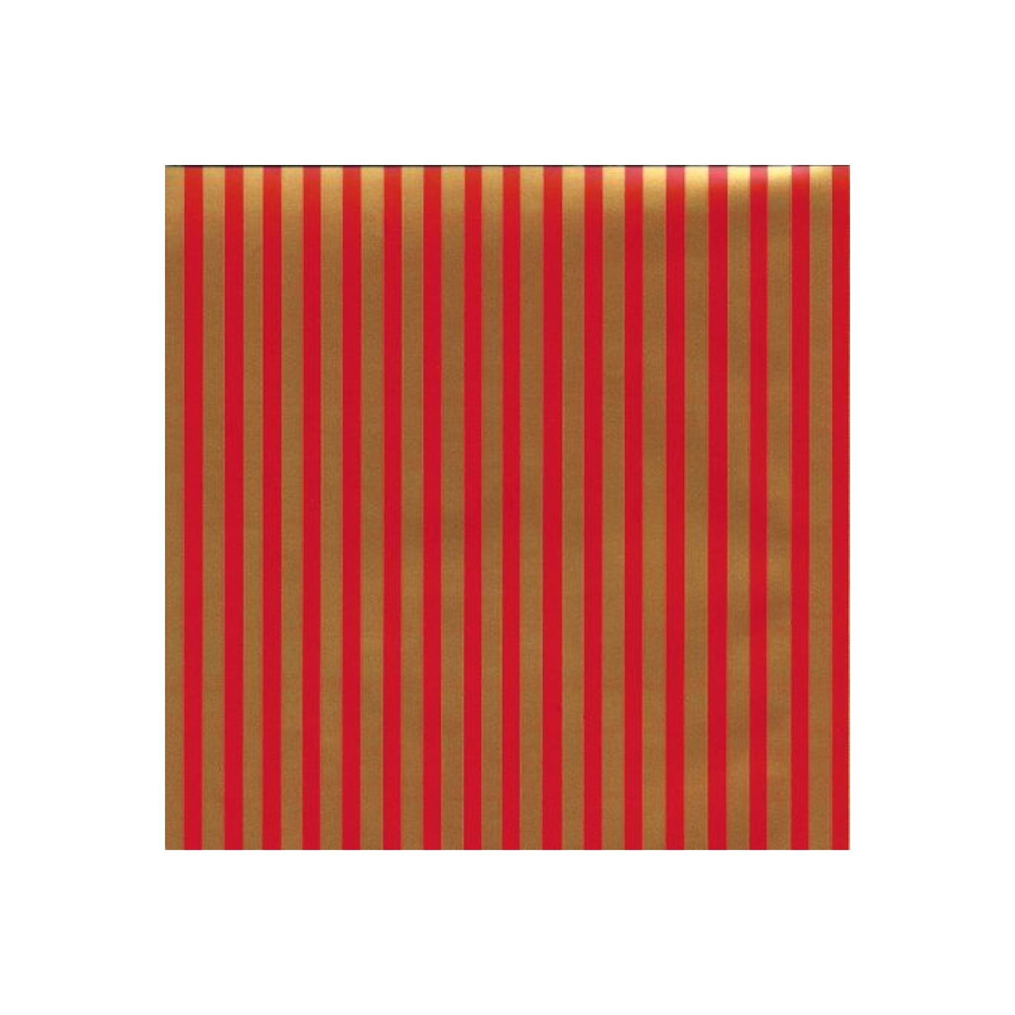 Gift Wrapping Counter Roll Broad Stripe Red-Gold 52gsm 490mmx100mtr