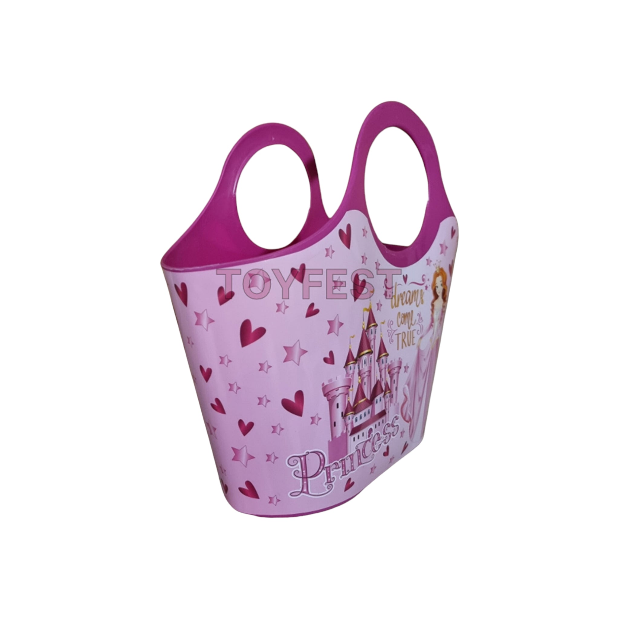 Tuffex Plastic Kiddies Girls Beach Carry Bag Patterned 27x23cm