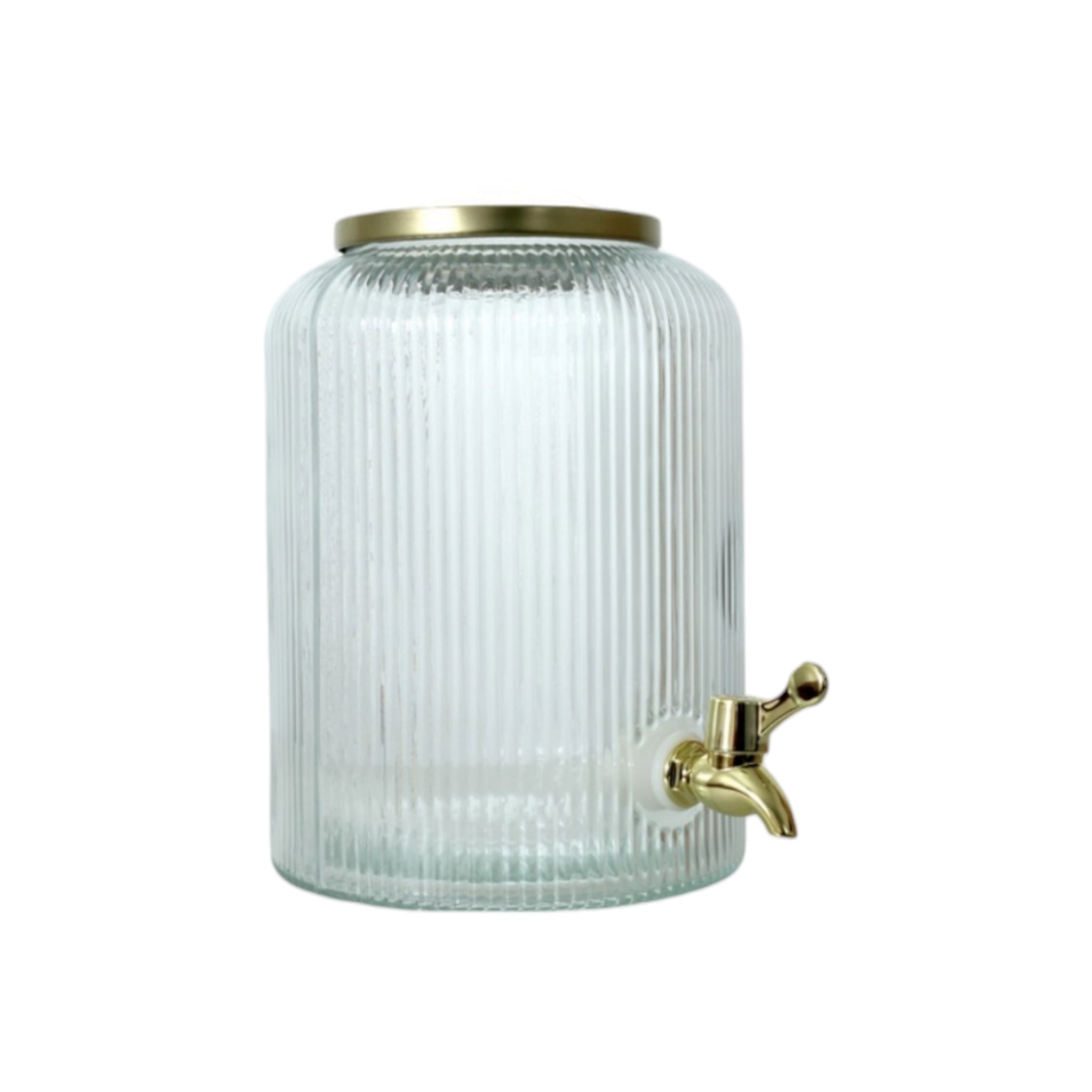 Secret de Gourmet Salon Petit Beverage Dispenser 5L with Gold Lid & Tap