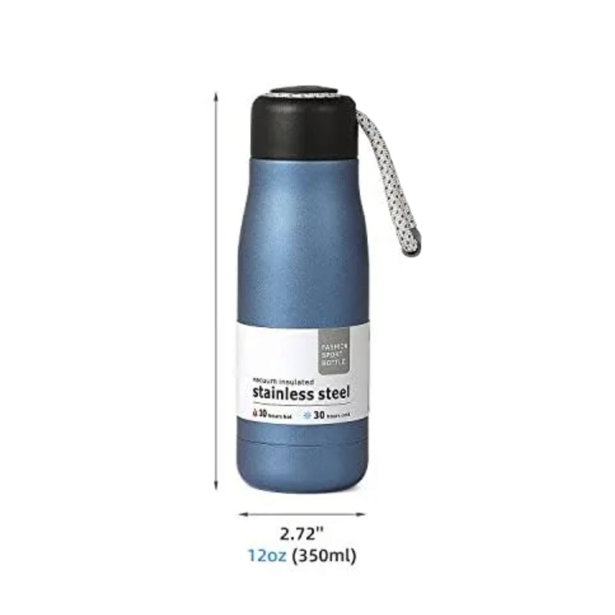 Dusgut Double Wall Vacuum Insulated Flask 350ml Meta Water Bottle