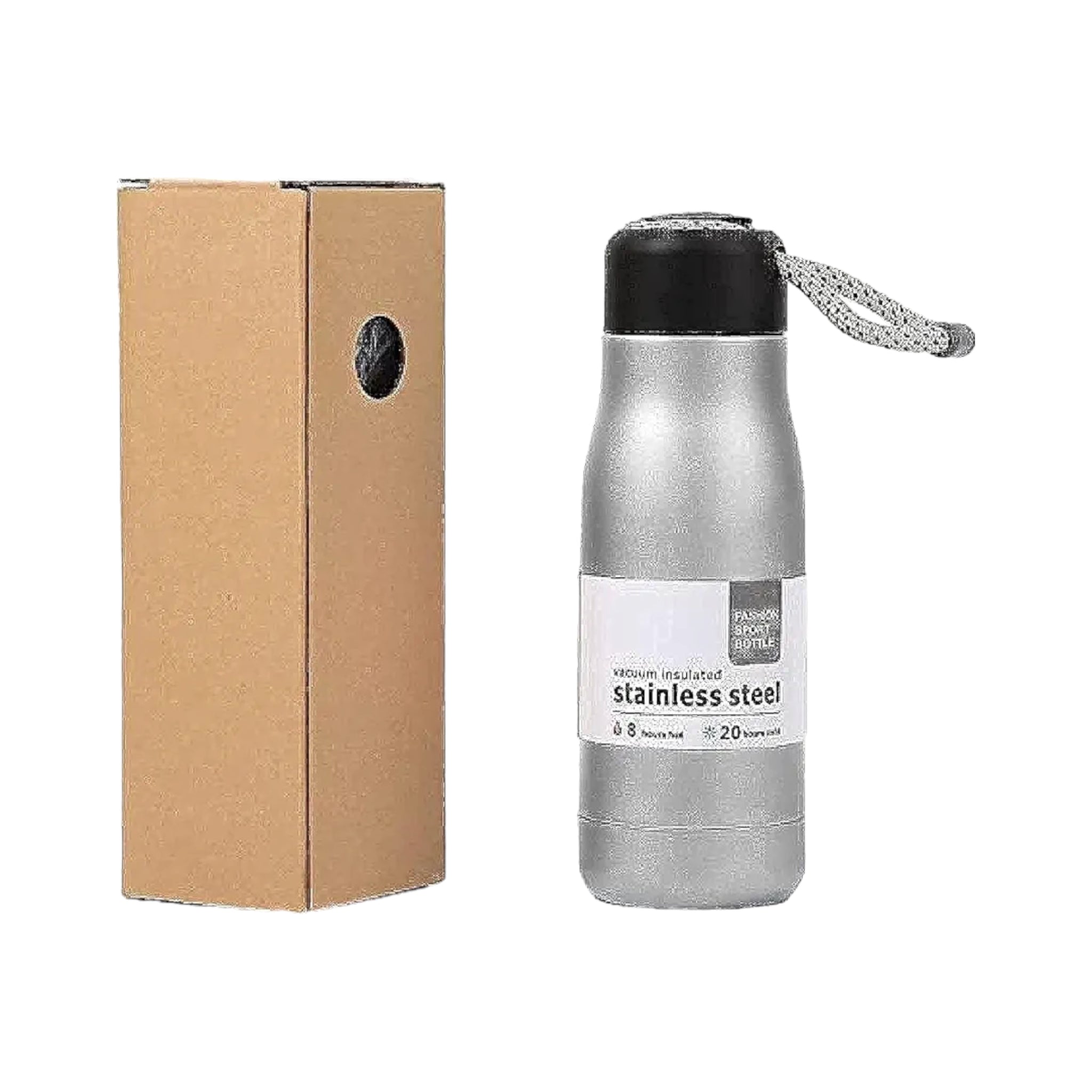 Dusgut Double Wall Vacuum Insulated Flask 350ml Meta Water Bottle