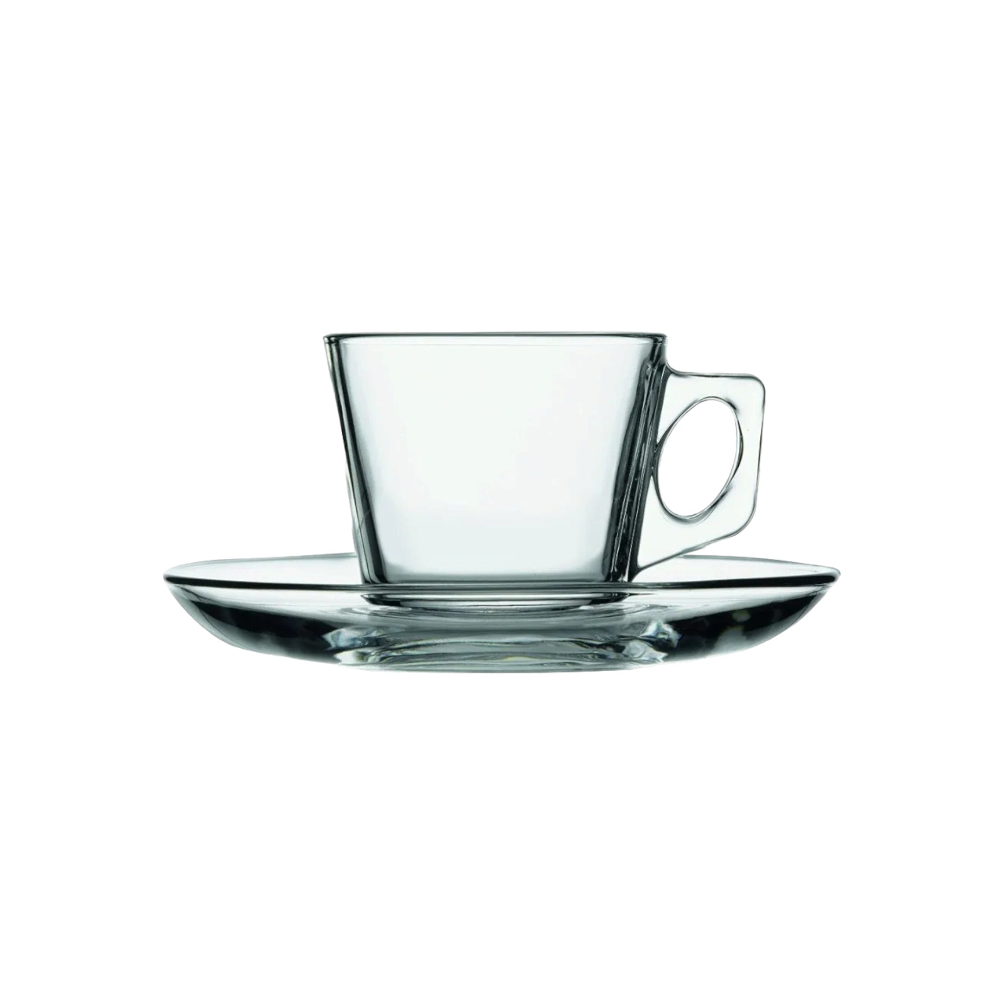 Pasabahce Vela Espresso-Tea Cup & Saucer 195ml 6pack