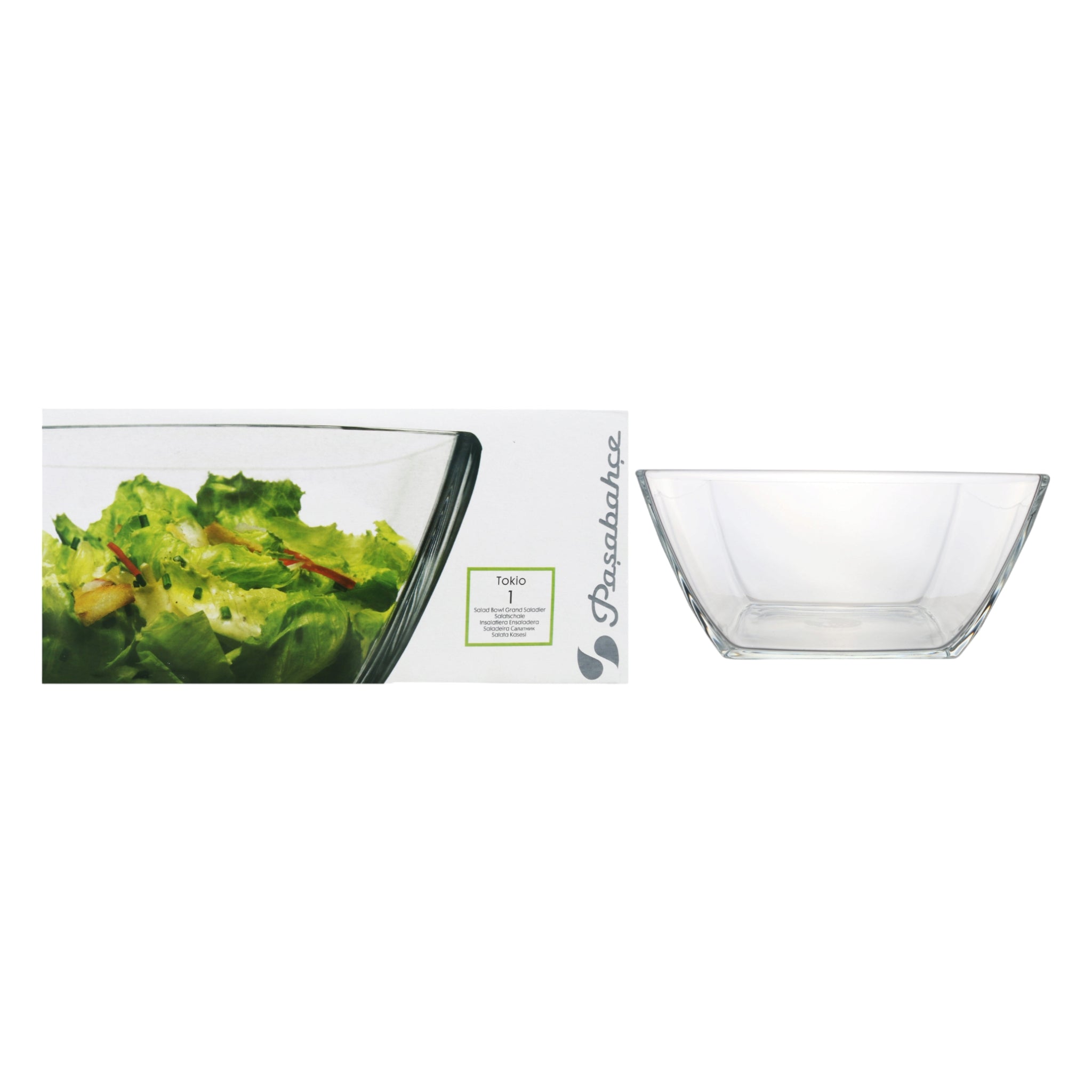 Pasabahce Tokio Glass Salad Bowl 297x297mm 23139